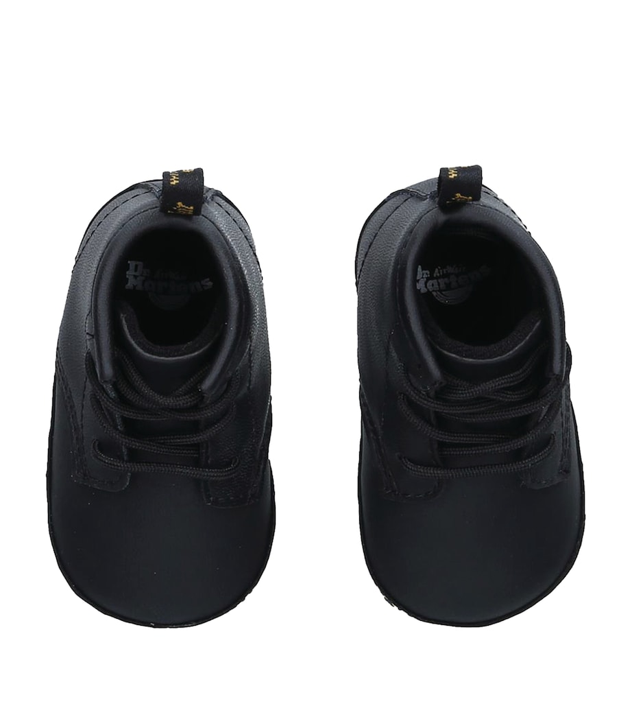 Leather 1460 Crib Mason Booties BLACK Image 4