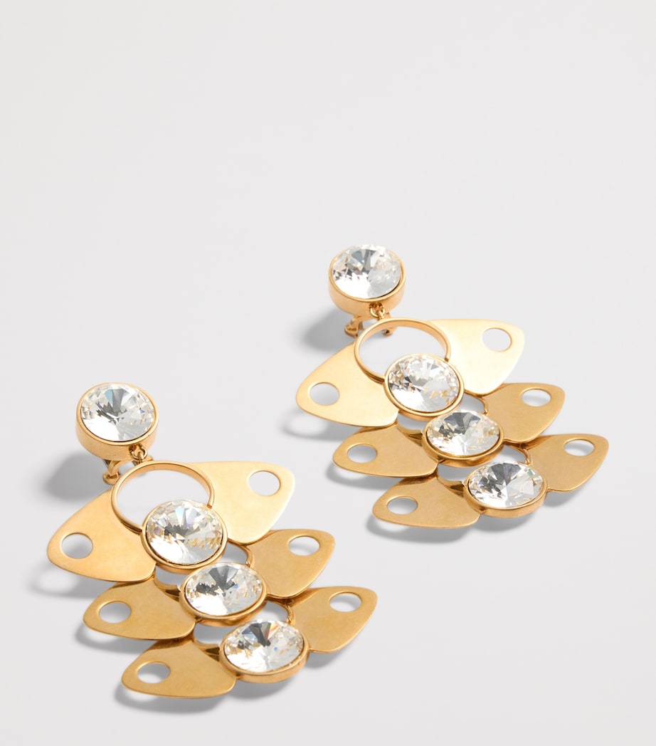 Valentino Garavani Crystal-Embellished Drop Earrings Image 2