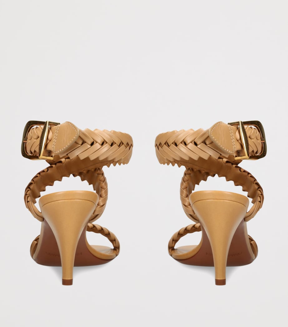 Calf Leather Helix Sandals 75 BEIGE Image 2