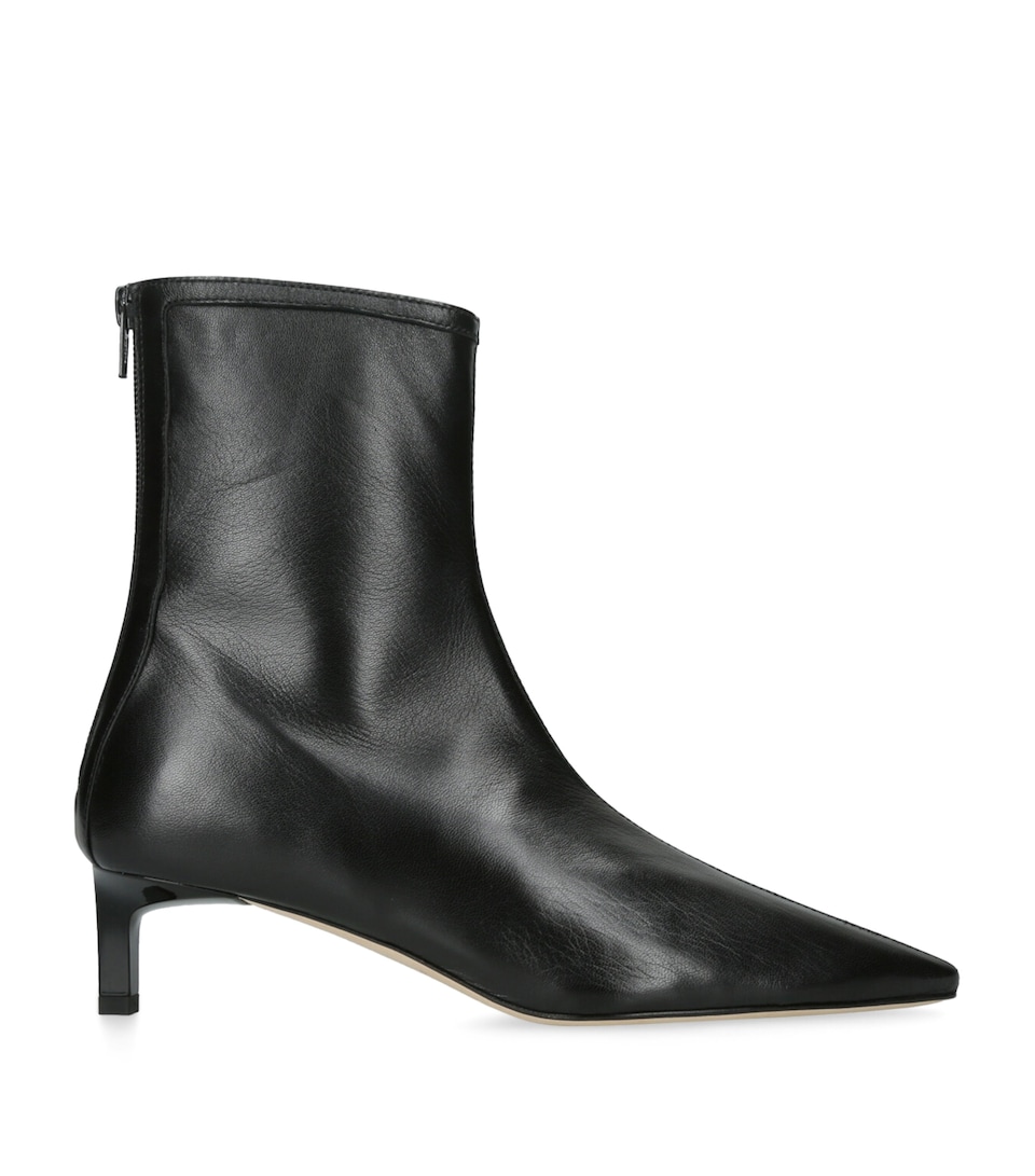 Dear Frances Leather Topo Heeled Boots 45 Black
