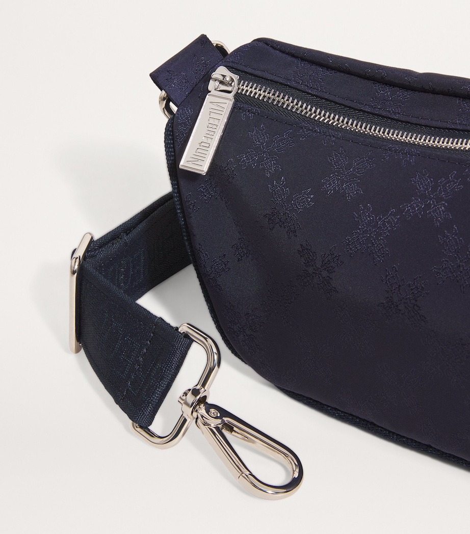 Monogram Jacquard Cross-Body Bag 390 NAVY Image 4