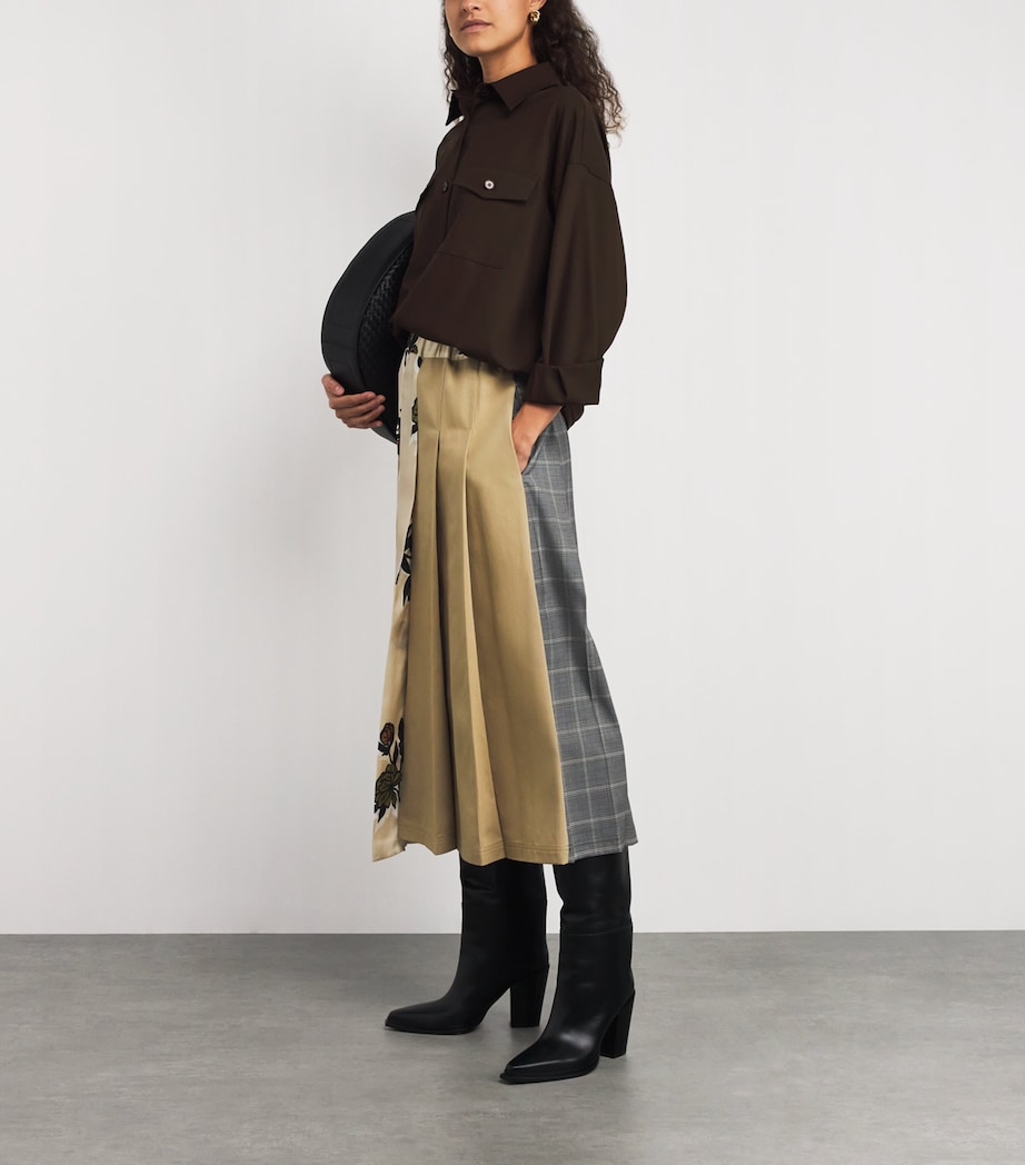 Pleated Midi Skirt BEIGE Image 2