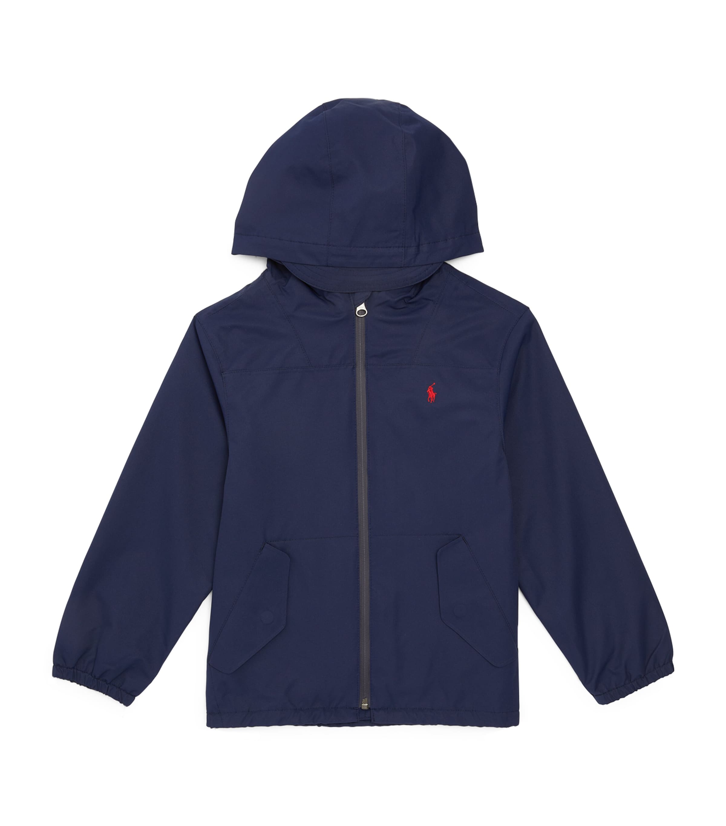 Ralph Lauren Boys Navy Kids Portland Logo-embroidered Hooded Windbreaker Jacket 3-7 Years