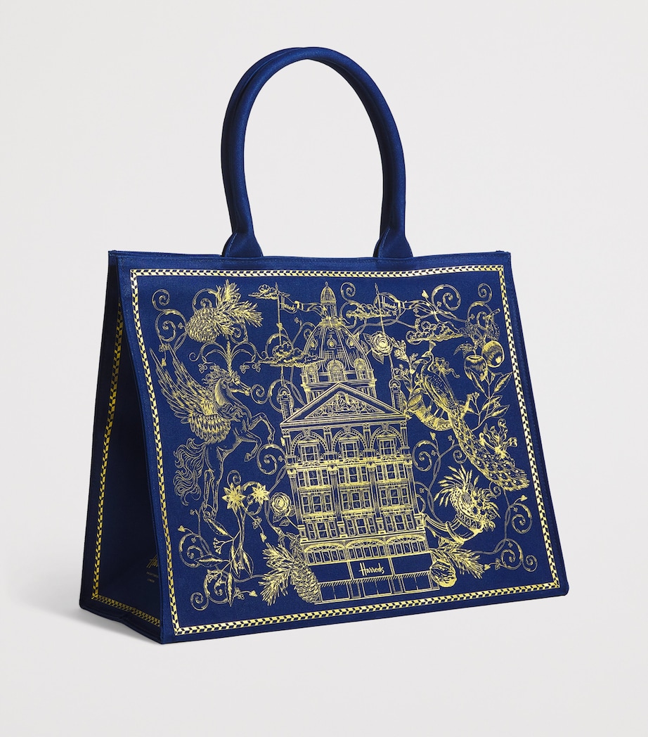 Gold Building  Shopper Bag NAVY Image 2