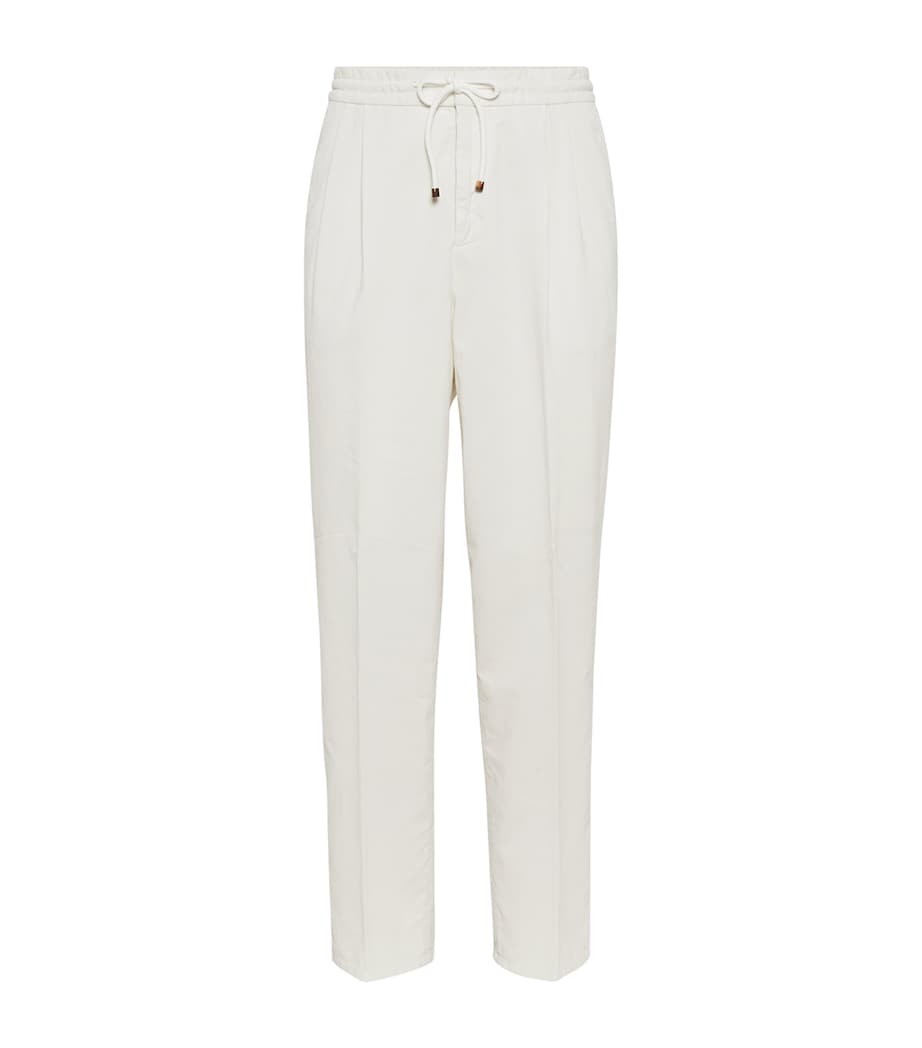 Corduroy Drawstring Leisure Fit Trousers C6007 Image 1