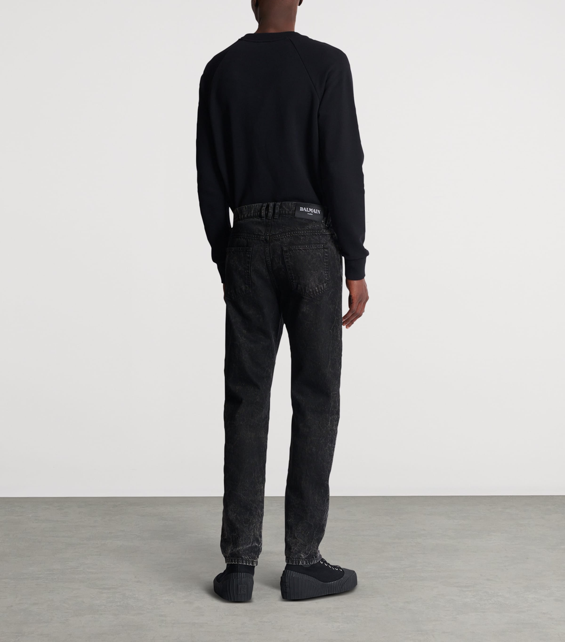 Straight-Fit Jeans 0PC NOIR DELAVE Image 4