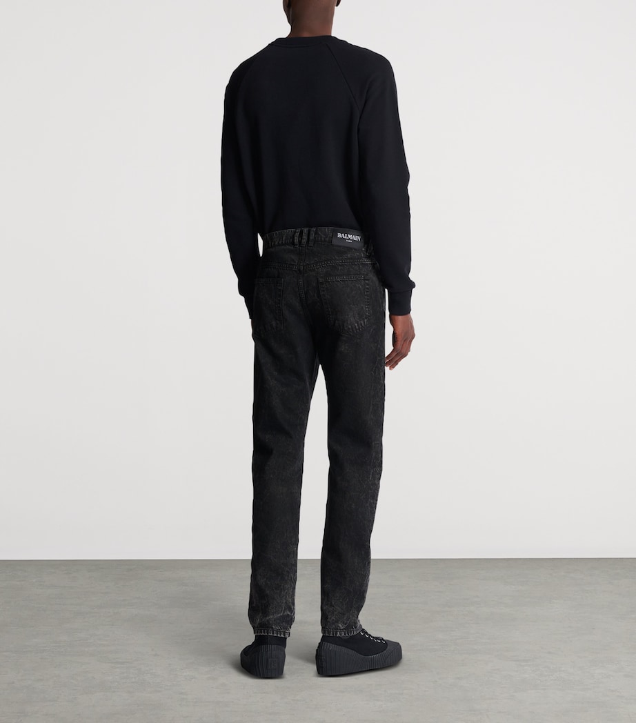 Straight-Fit Jeans 0PC NOIR DELAVE Image 4