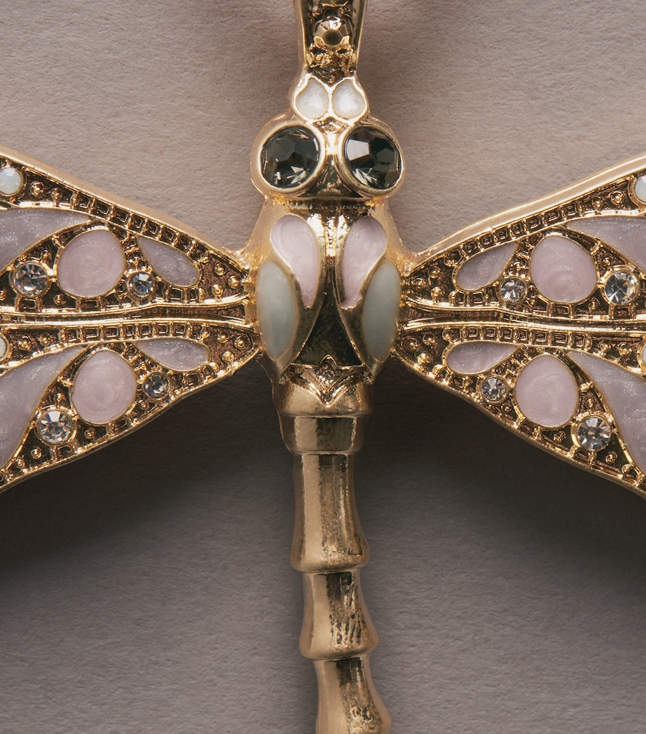 Joanna Buchanan Crystal-Embellished Dragonfly Tree Decoration Lilac Image 2