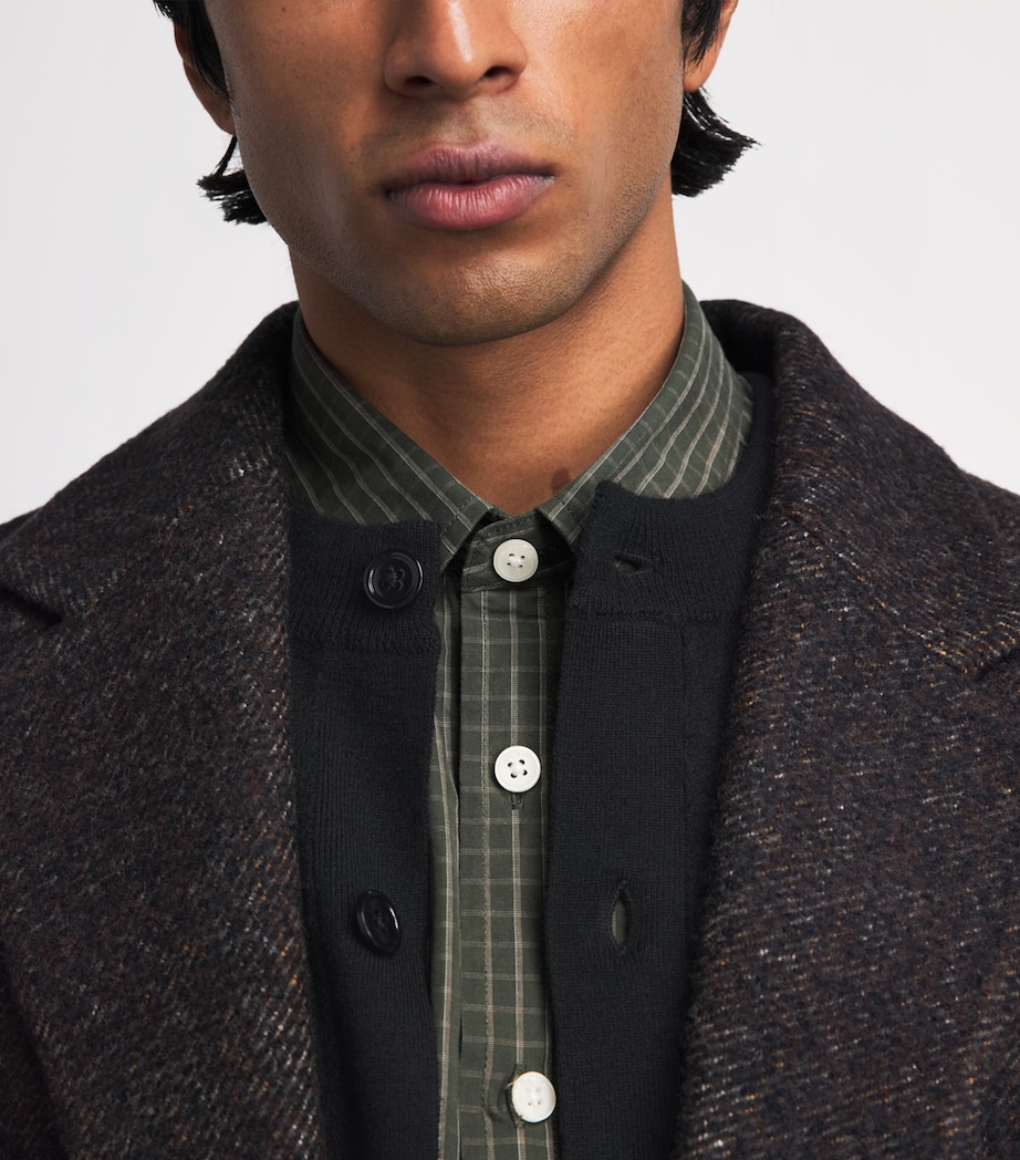 NN.07 Mens Wool Jasper Cardigan Black Image 3