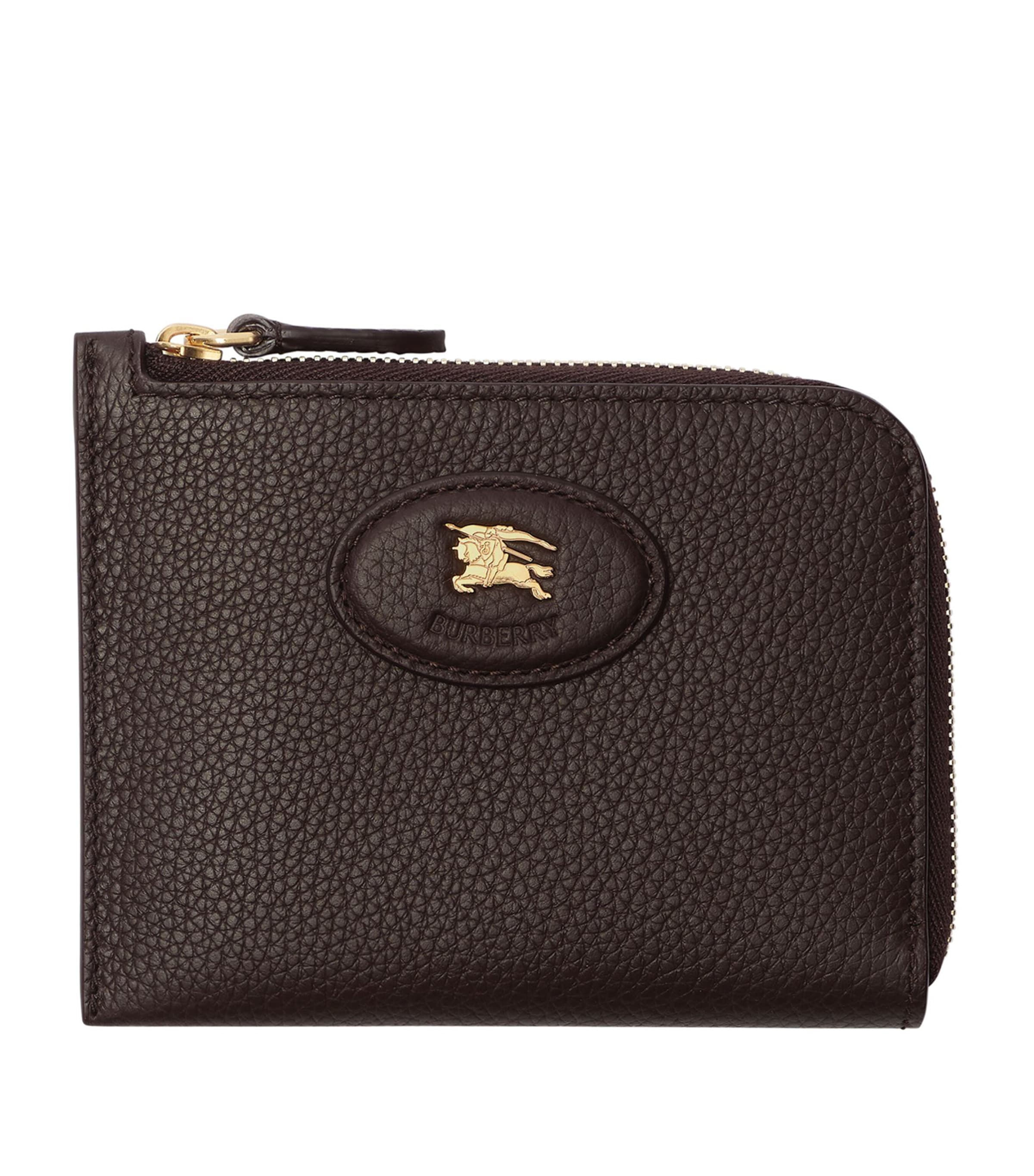 Burberry Leather Bloomsbury Zip Wallet Peat/sand Image 1