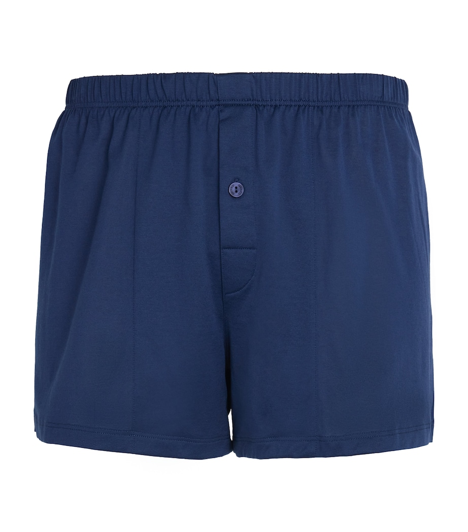 Cotton Sporty Boxer Shorts 0593/MIDNIGHT NAVY Image 1