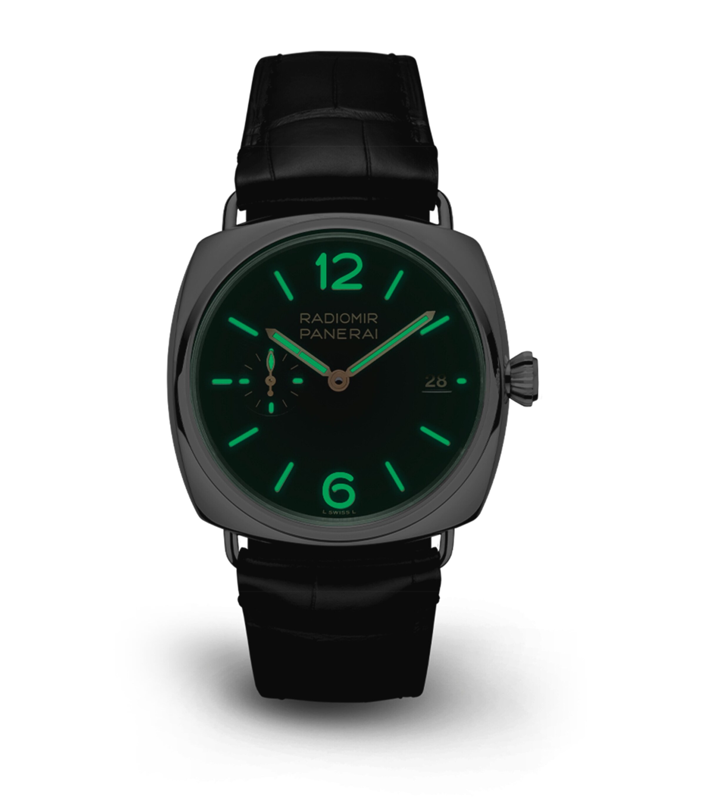 Stainless Steel Radiomir Quaranta Watch 40mm BLACK Image 2