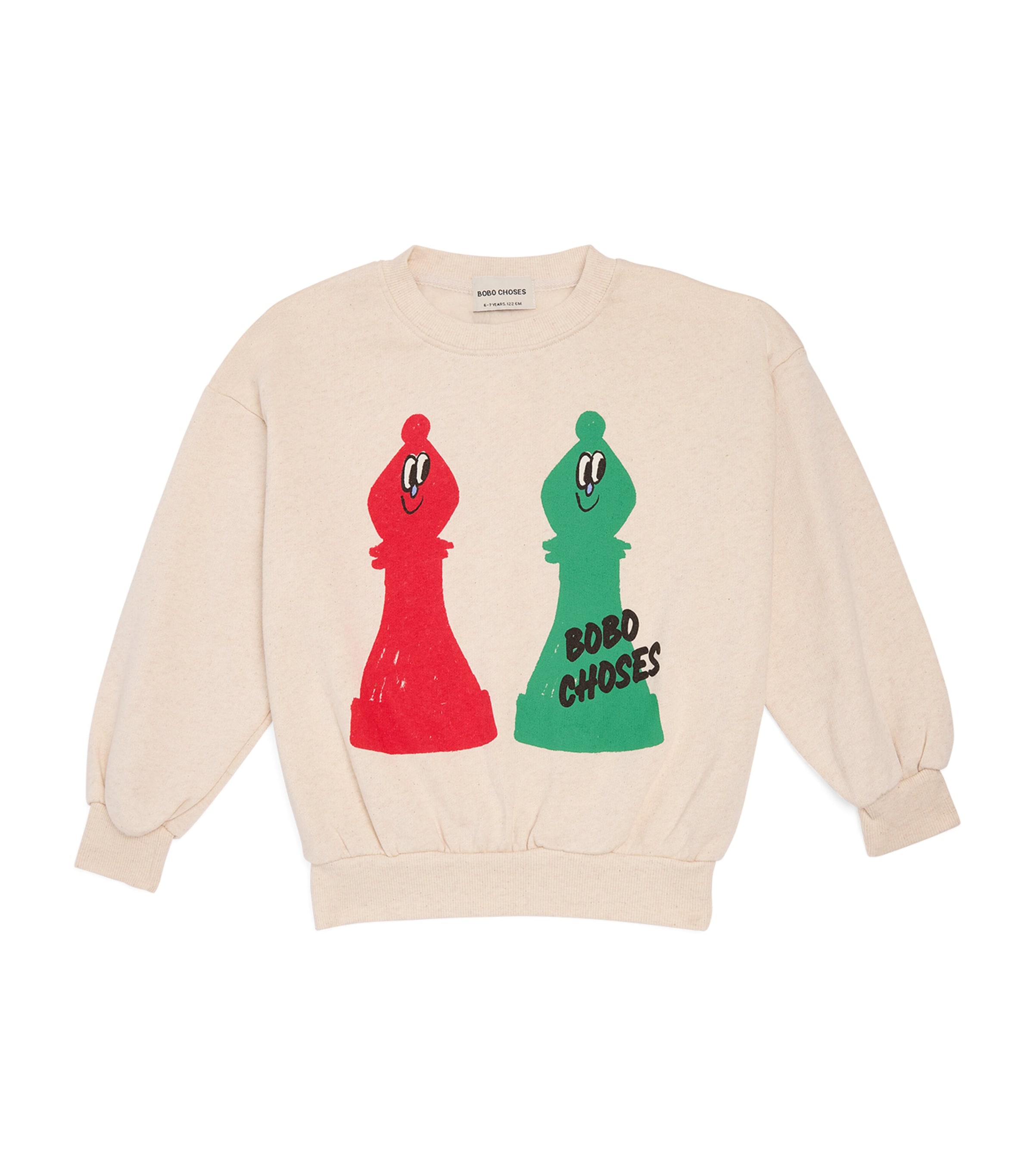 Bobo Choses Checkmate Sweatshirt In Neutral