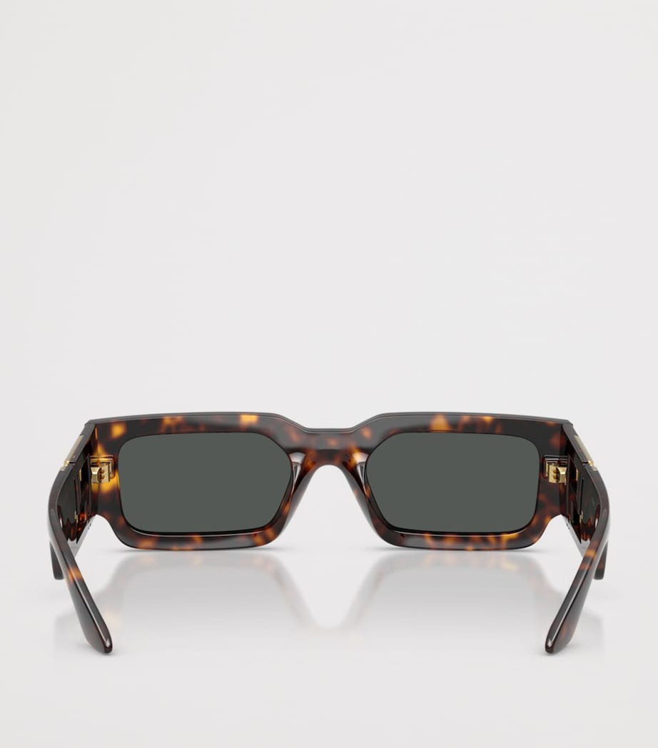 Versace Greca Maxi Rectangle Sunglasses Brown Image 4