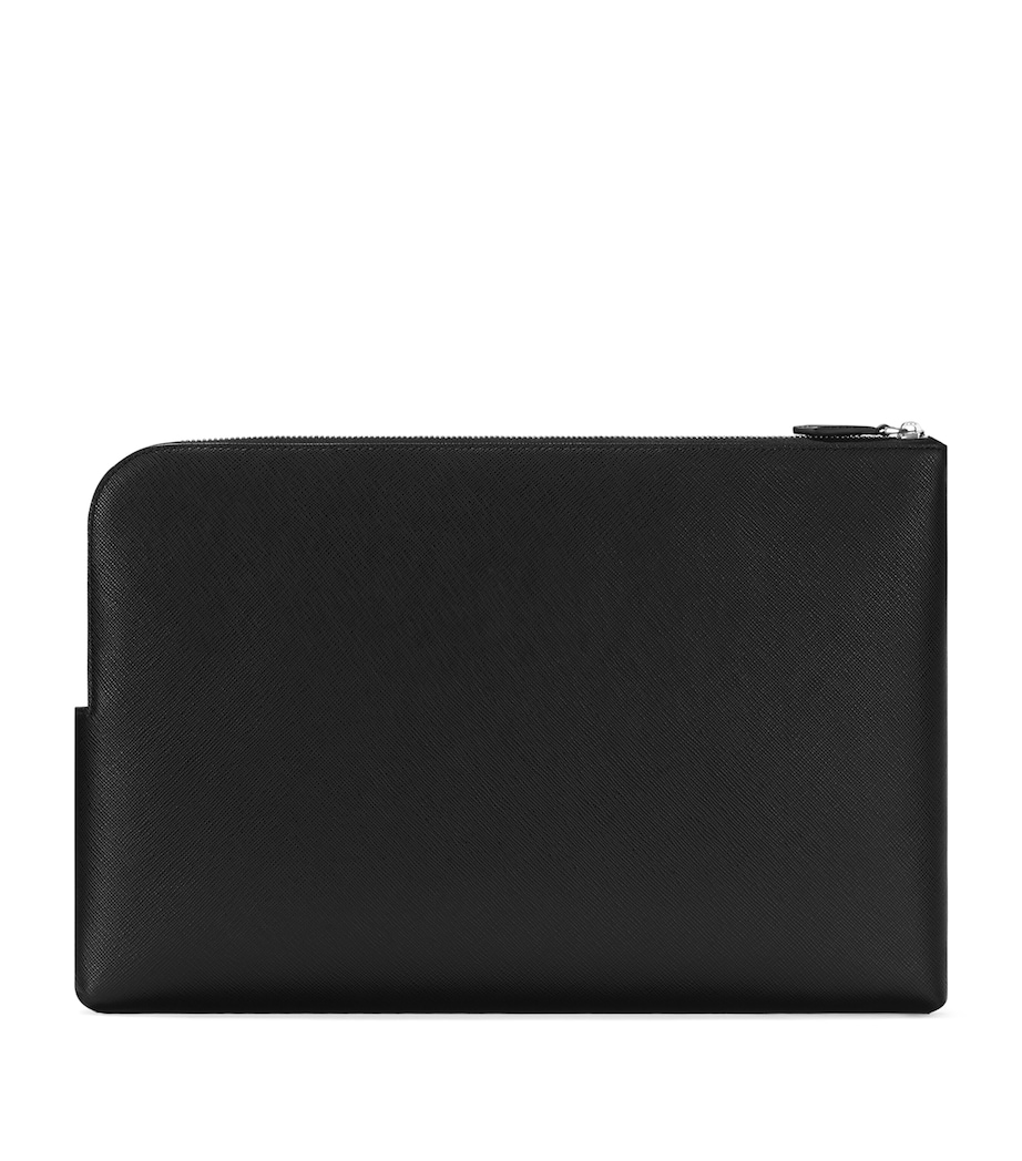 Montblanc Leather Sartorial Laptop Case Black Image 3