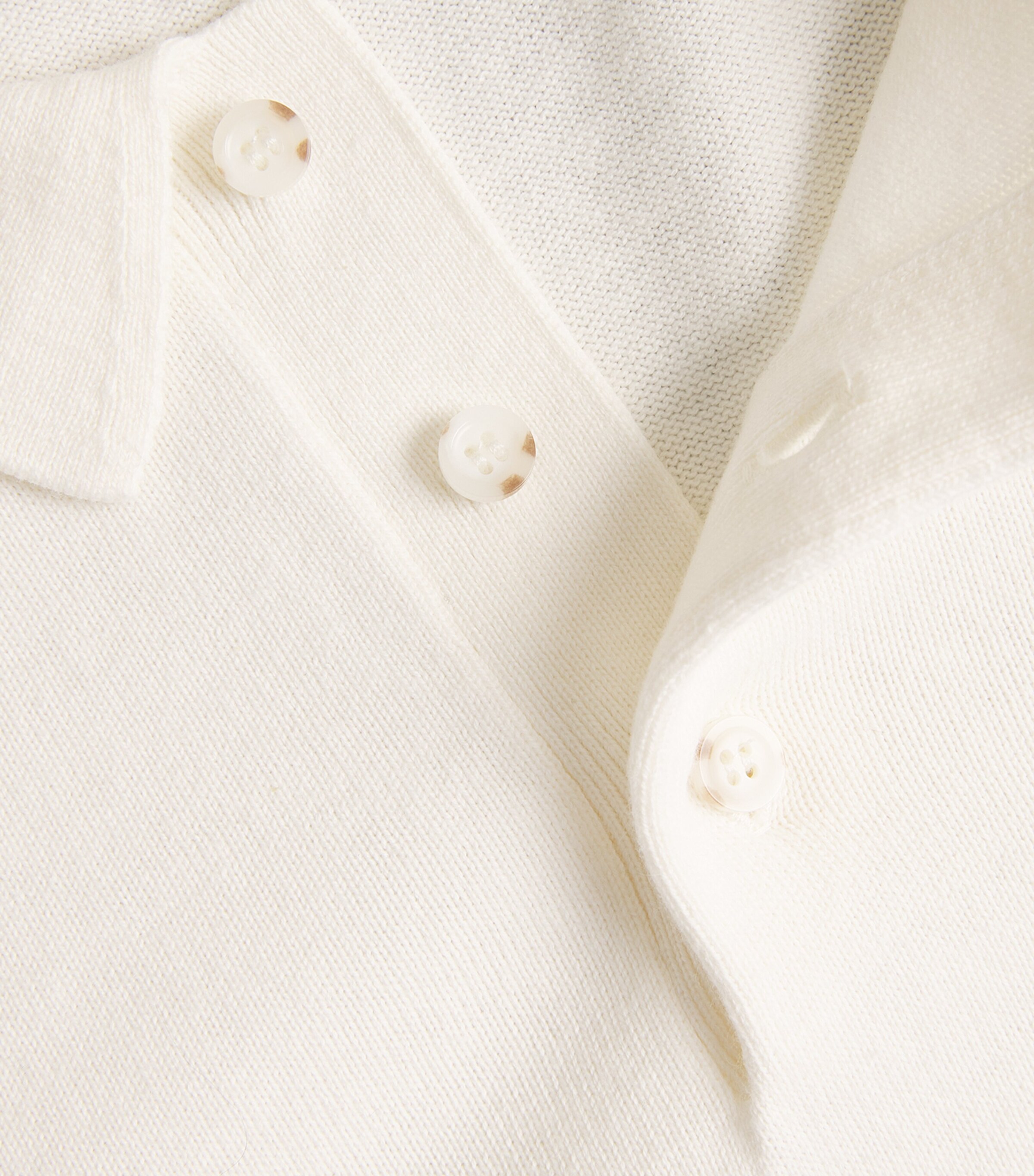 Cotton-Cashmere Polo Sweater CREAM Image 5