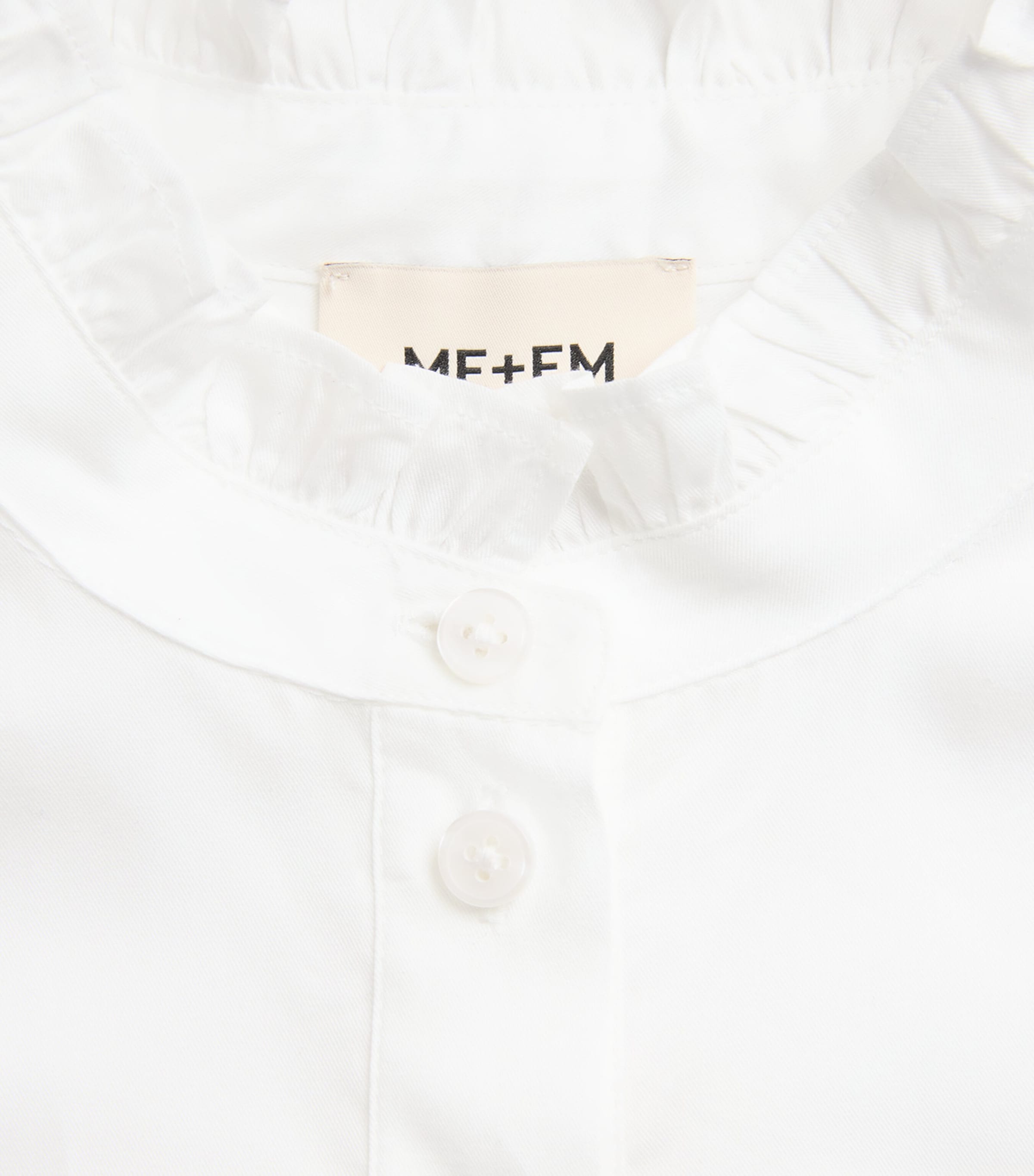 ME+EM Womens Cotton-Blend Impossibly Soft Shirt Soft White Image 6