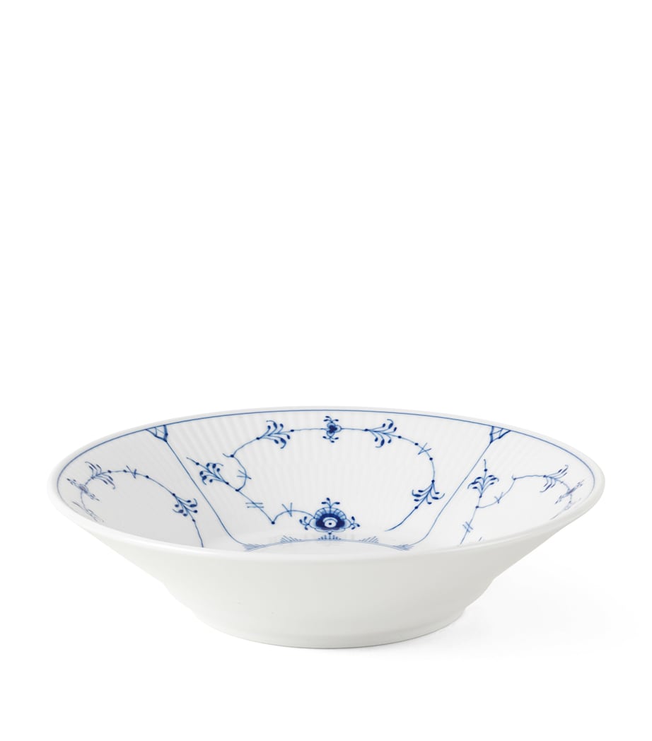 Royal Copenhagen Blue Fluted Plain Deep Plate (21cm) Blue Image 1