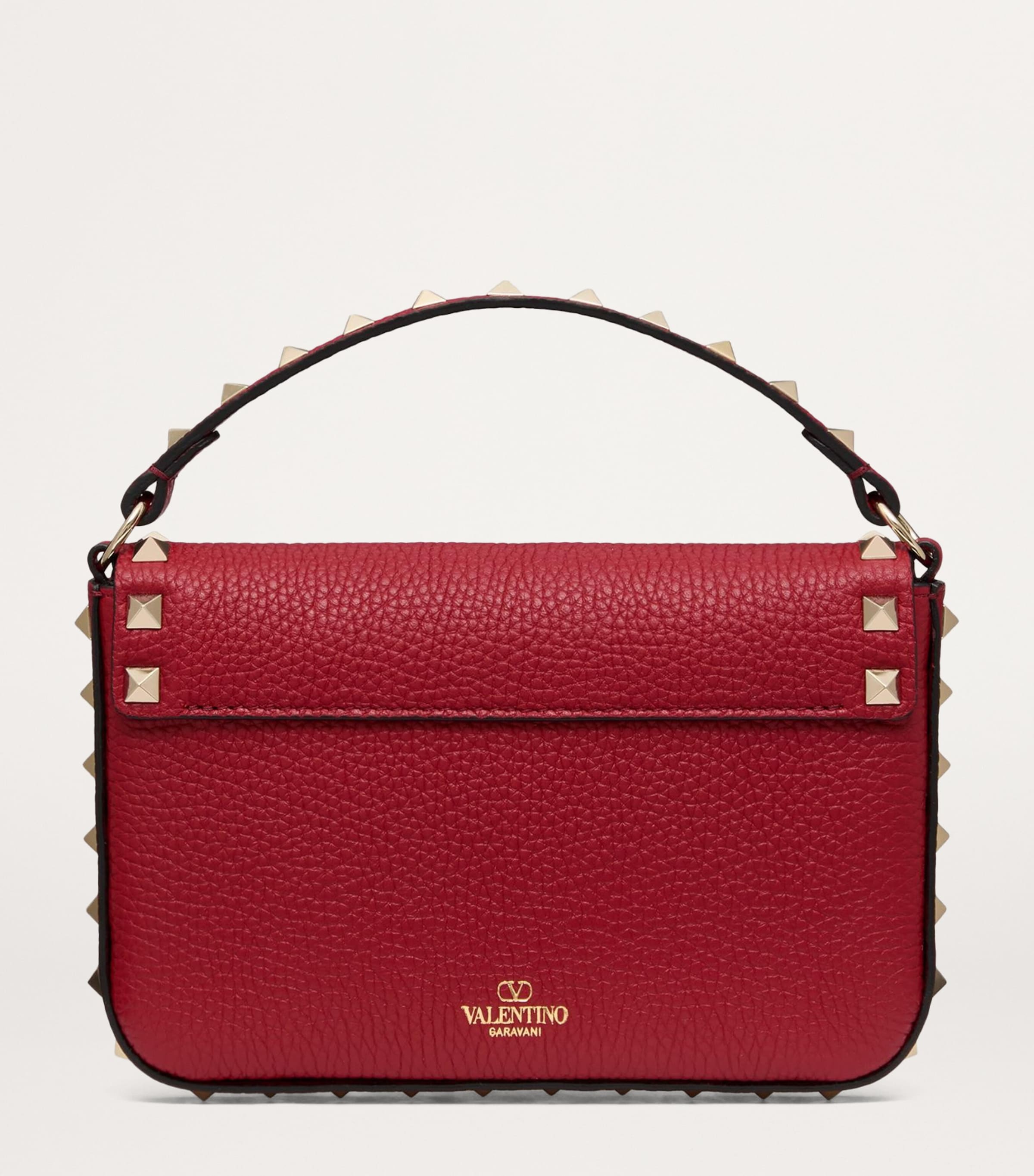Valentino Garavani Leather Rockstud Mini Bag | Harrods US
