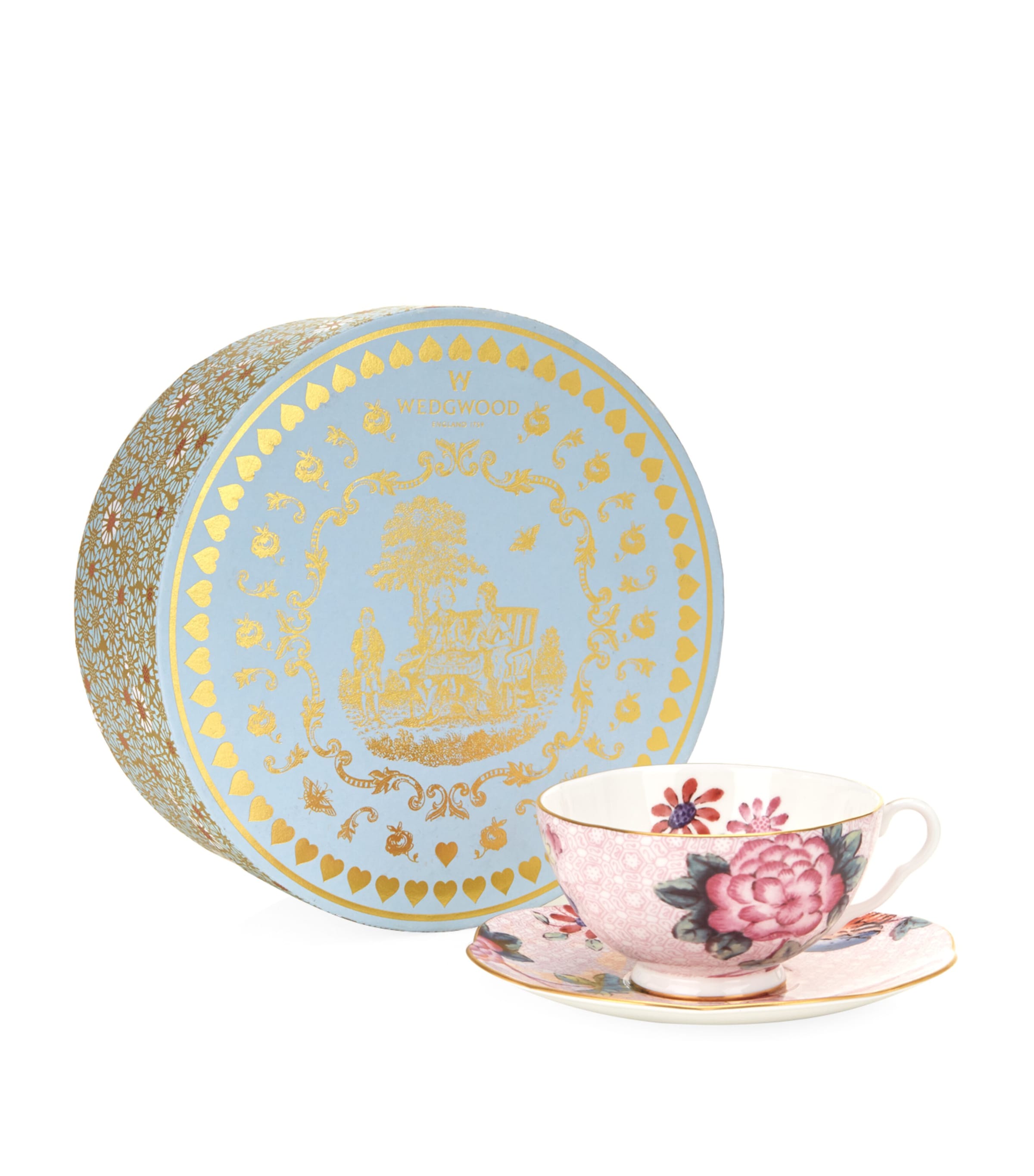 WEDGWOOD CUCKOO TEACUP AND SAUCER