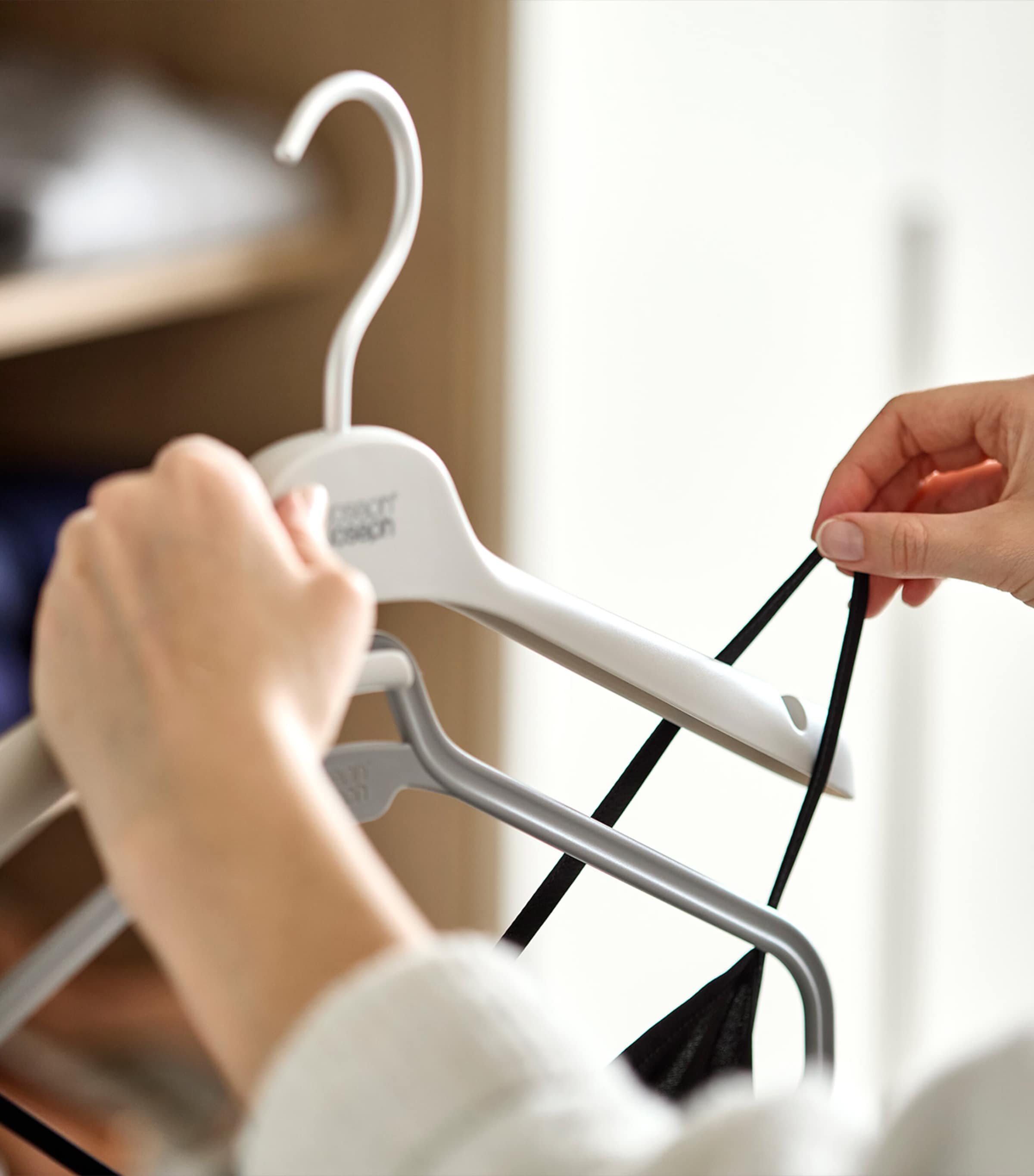 Orderly Long Garment Hangers (Set of 2) ECRU Image 5