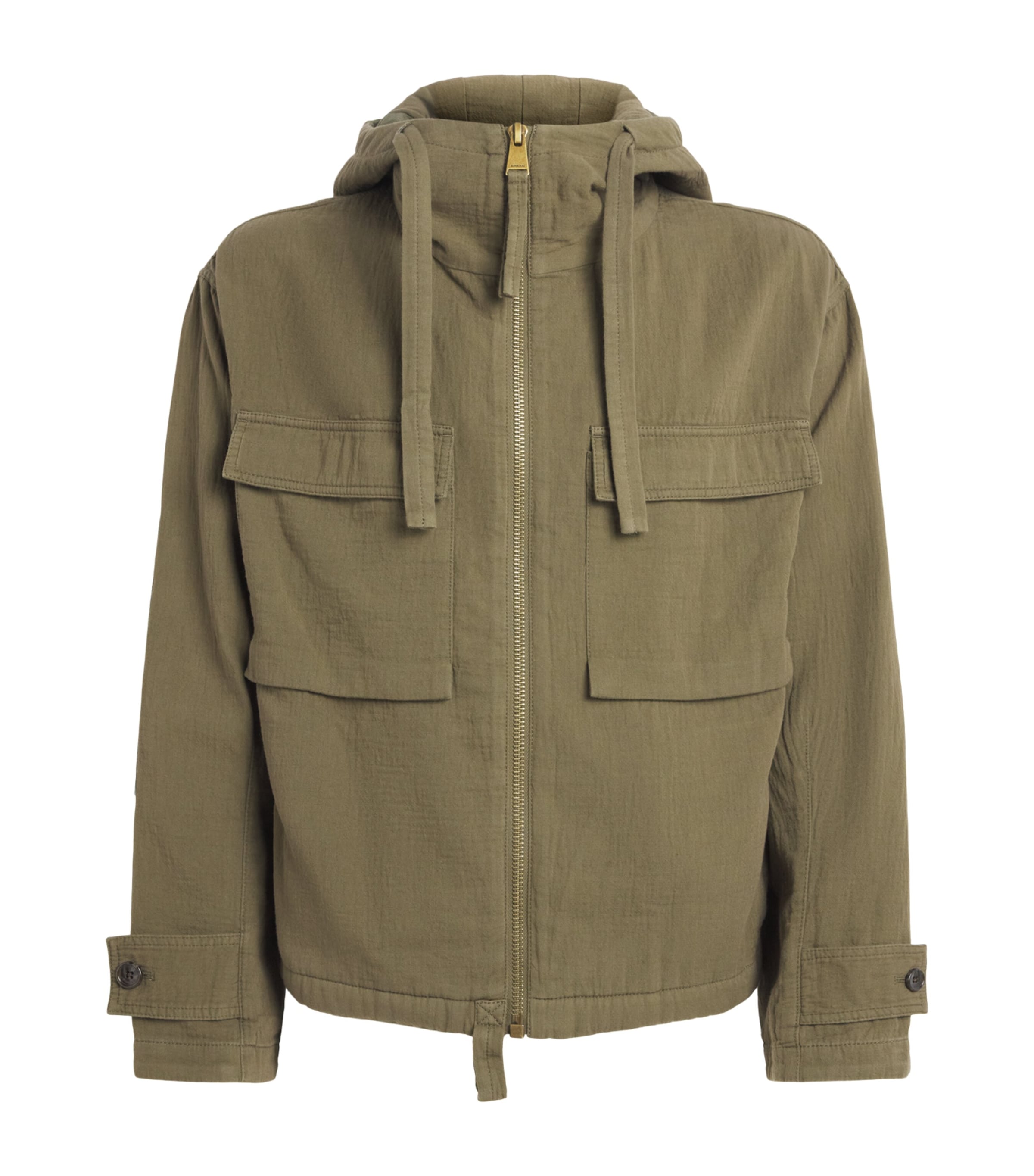 Simkhai Mens Cotton Oversized Iver Field Jacket Olive Image 1