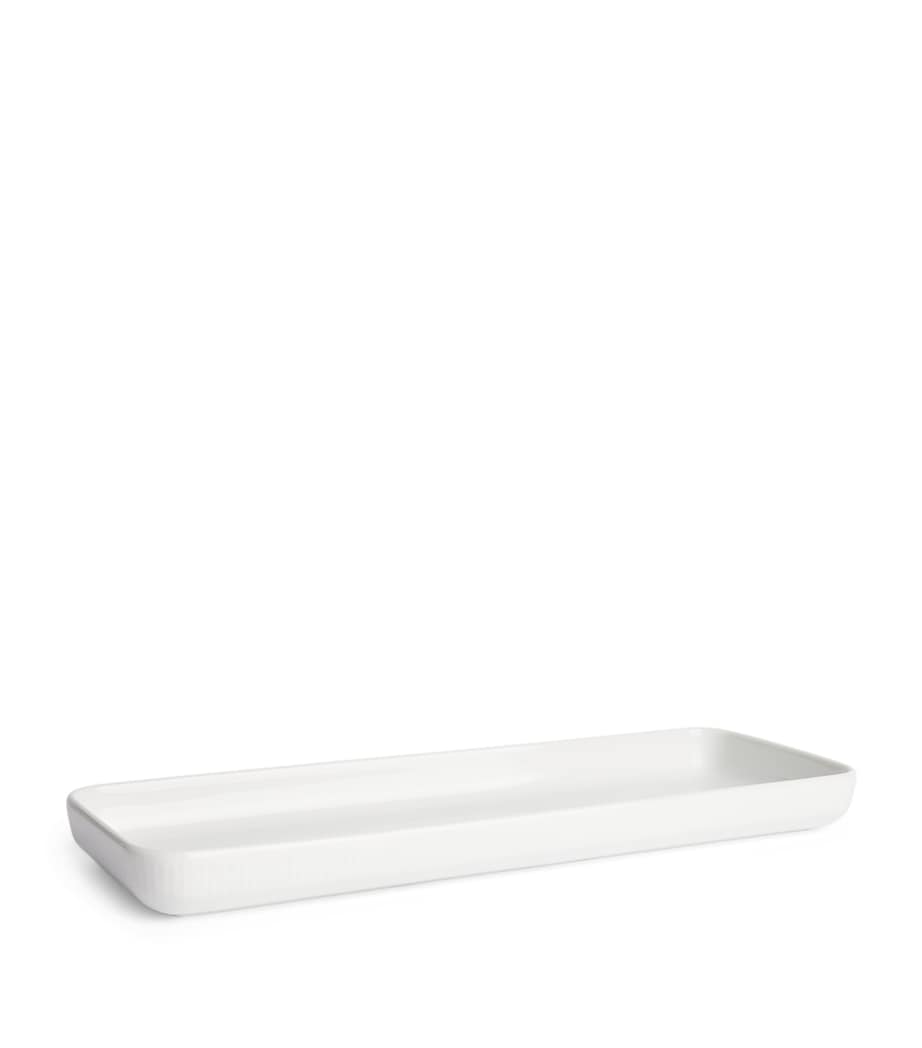 White Fluted Dish (36cm x 12.5cm) WHITE Image 2