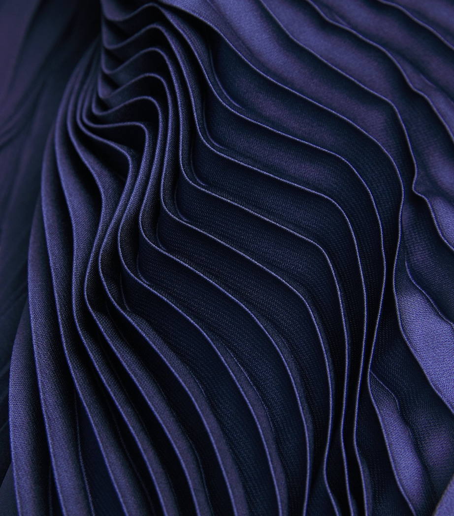 Pleated Aurelie Mini Dress B401 MIDNIGHT BLUE Image 5