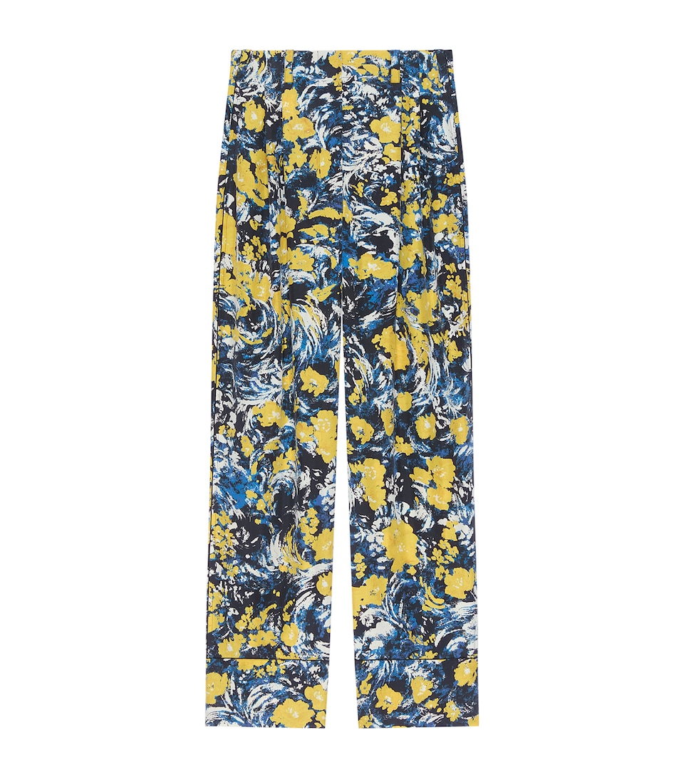 Viscose Floral Print Trousers