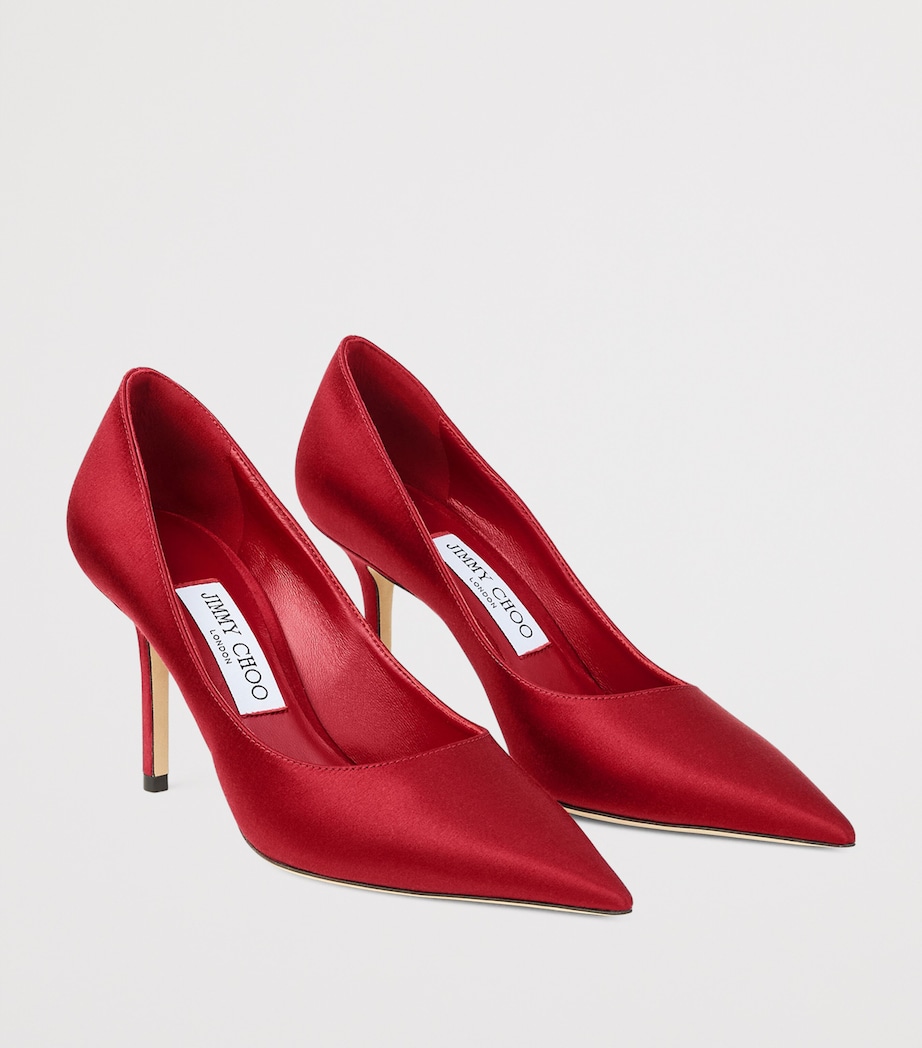 Love 85 Satin Pumps RUBY RED Image 2