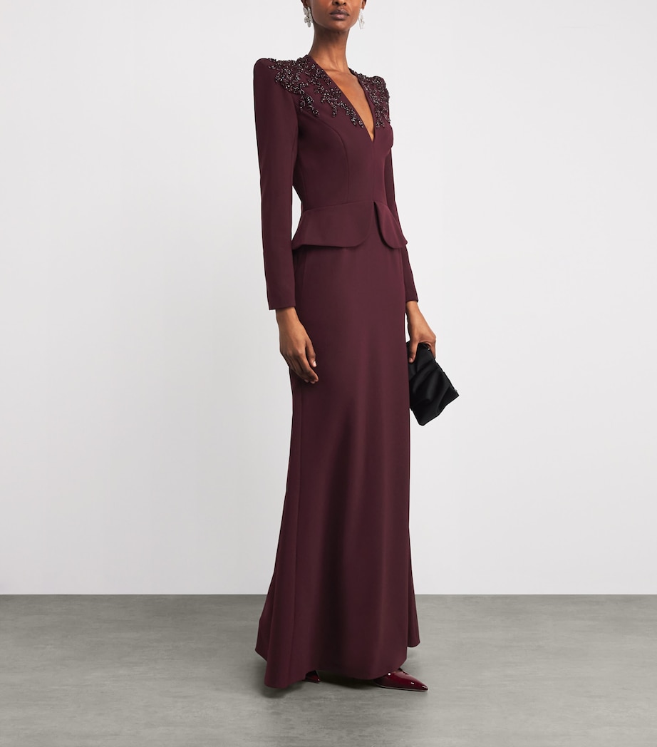 Embellished Night Flowering Gown 2103 CARDINAL Image 2