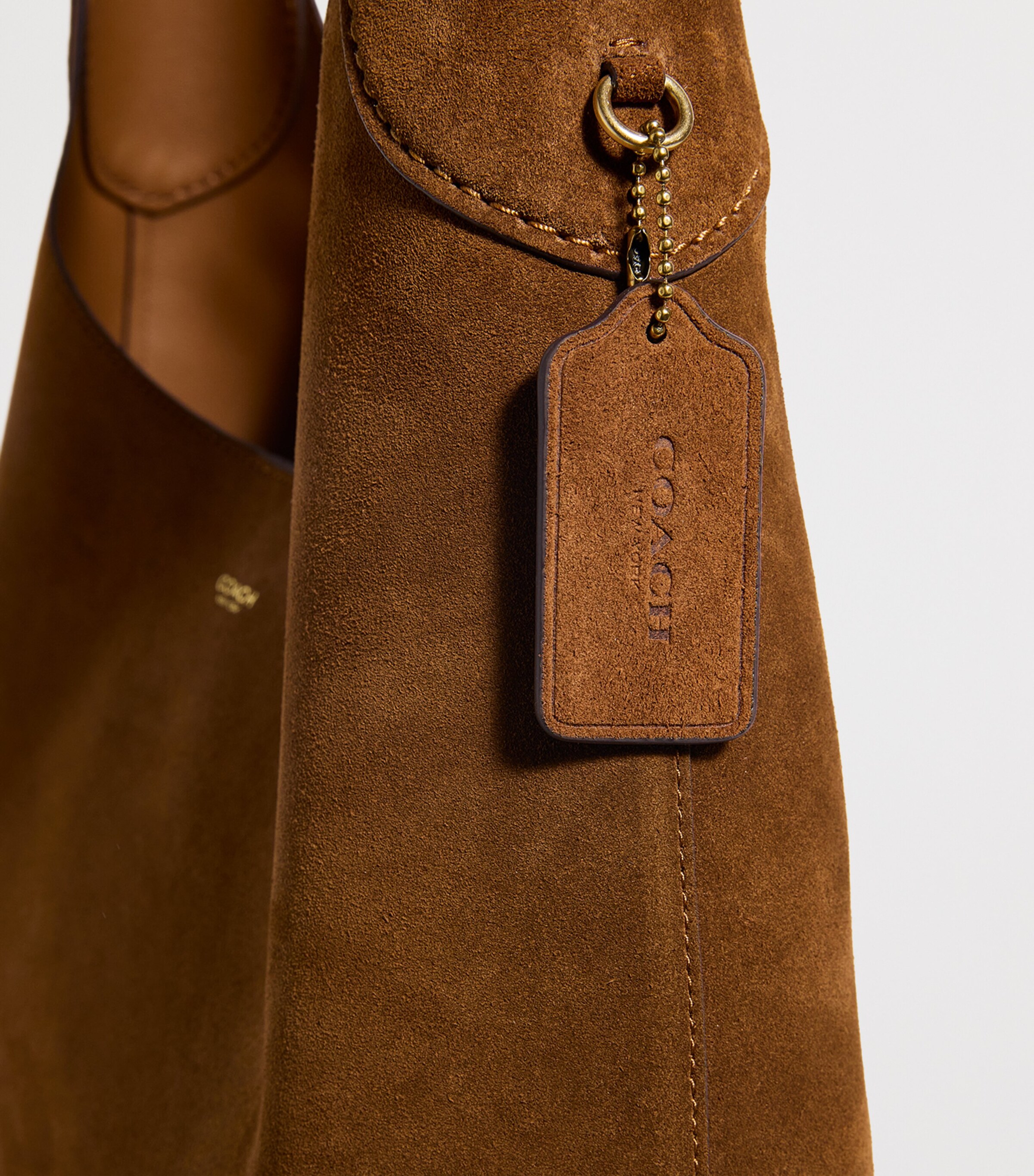 Coach Brown Suede Brooklyn 39 Shoulder Bag | Harrods US
