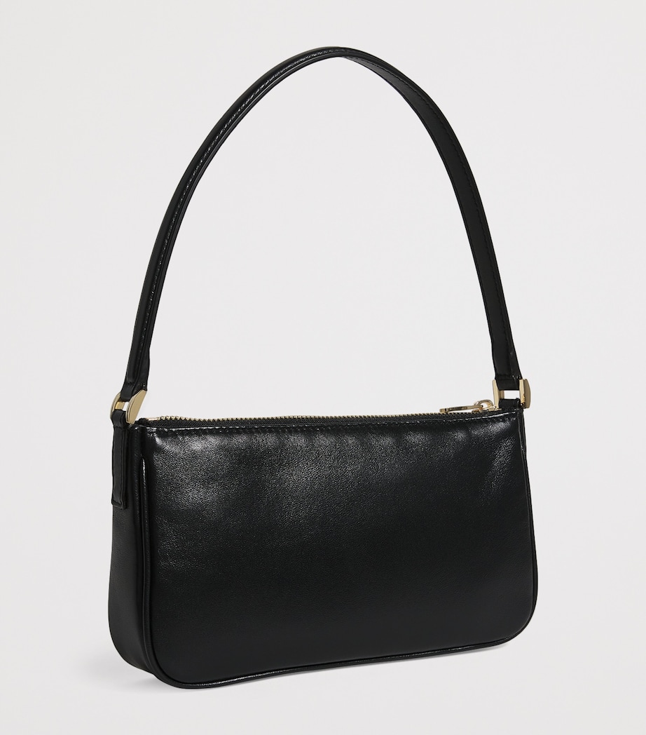 Mini Leather Elly Shoulder Bag BLACK Image 3
