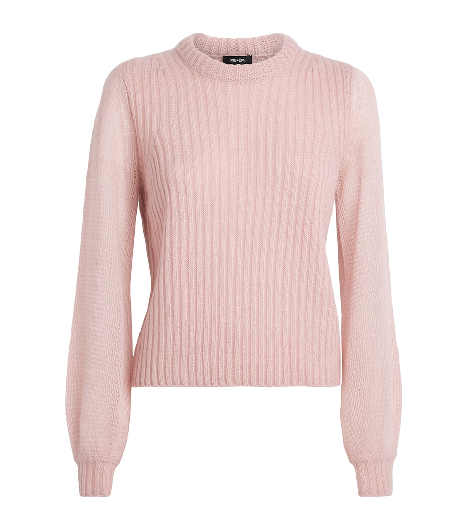Merino Wool-Blend Lofty Sweater SMOKE PINK Image 1