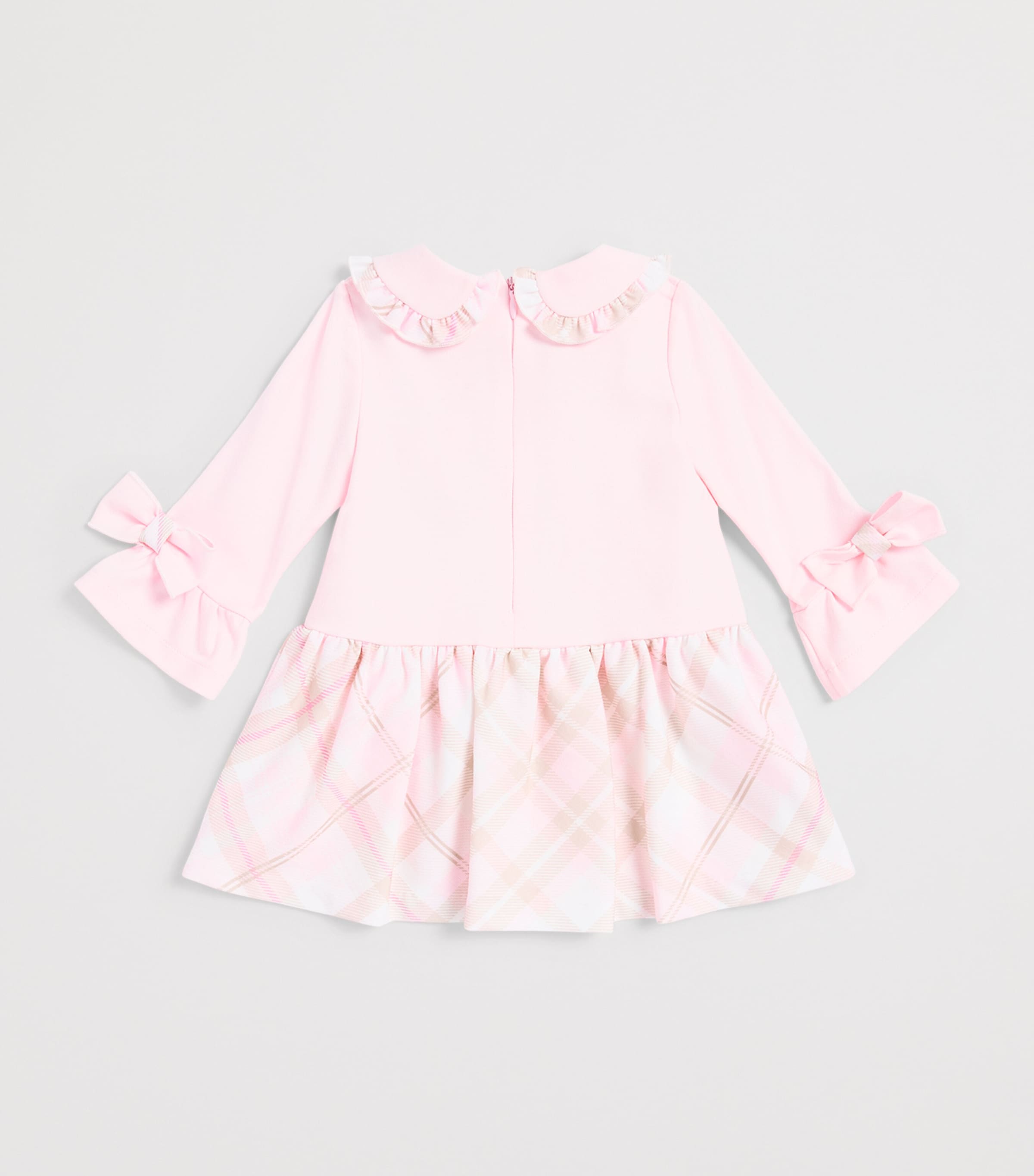 Bimbalo Plaid-Trim Dress (1-24 Months) Pink Image 2