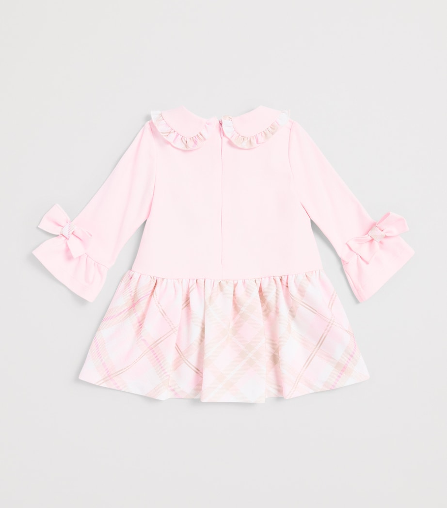 Bimbalo Plaid-Trim Dress (1-24 Months) Pink Image 2
