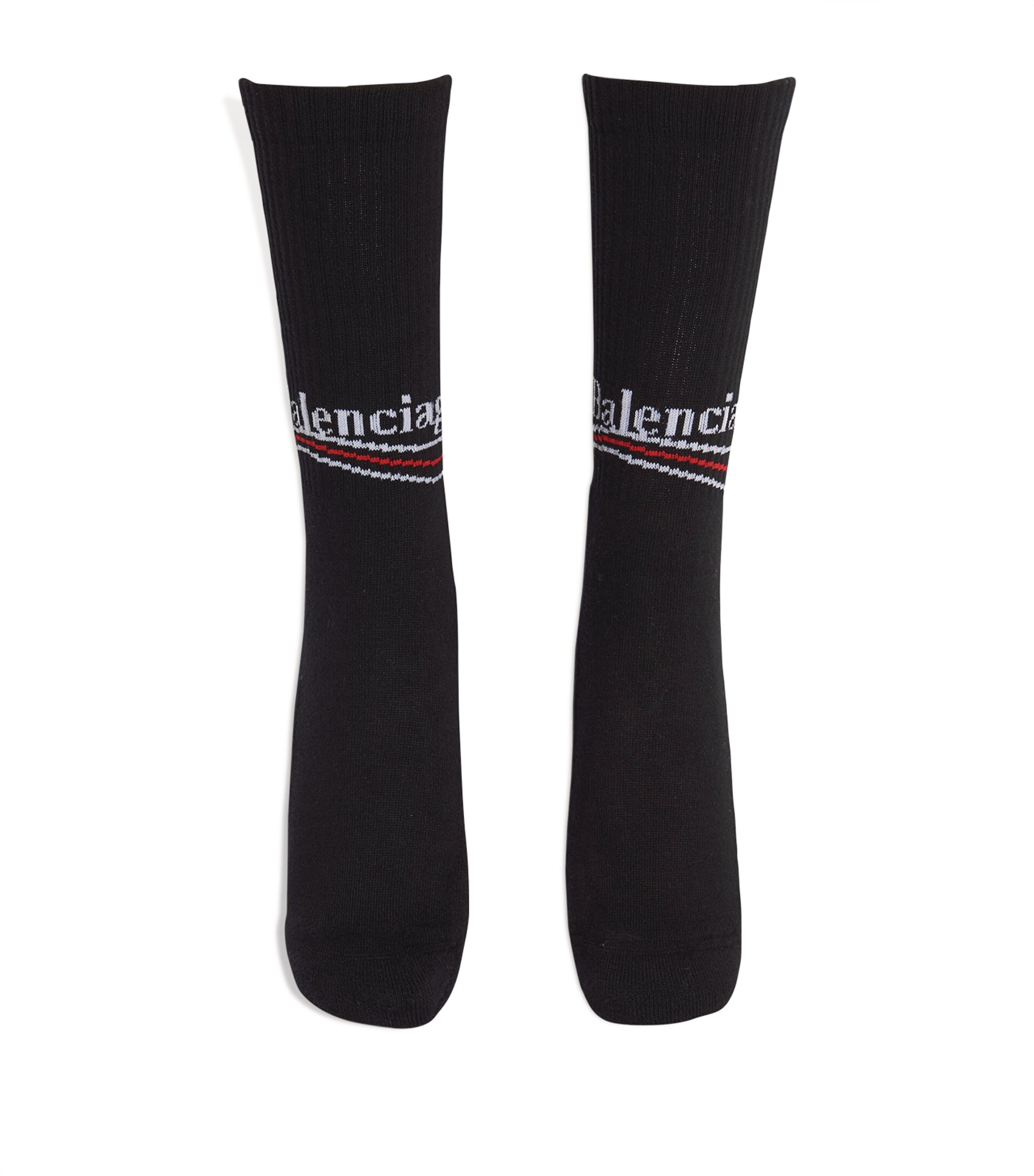 Balenciaga Mens Logo Socks Image 2