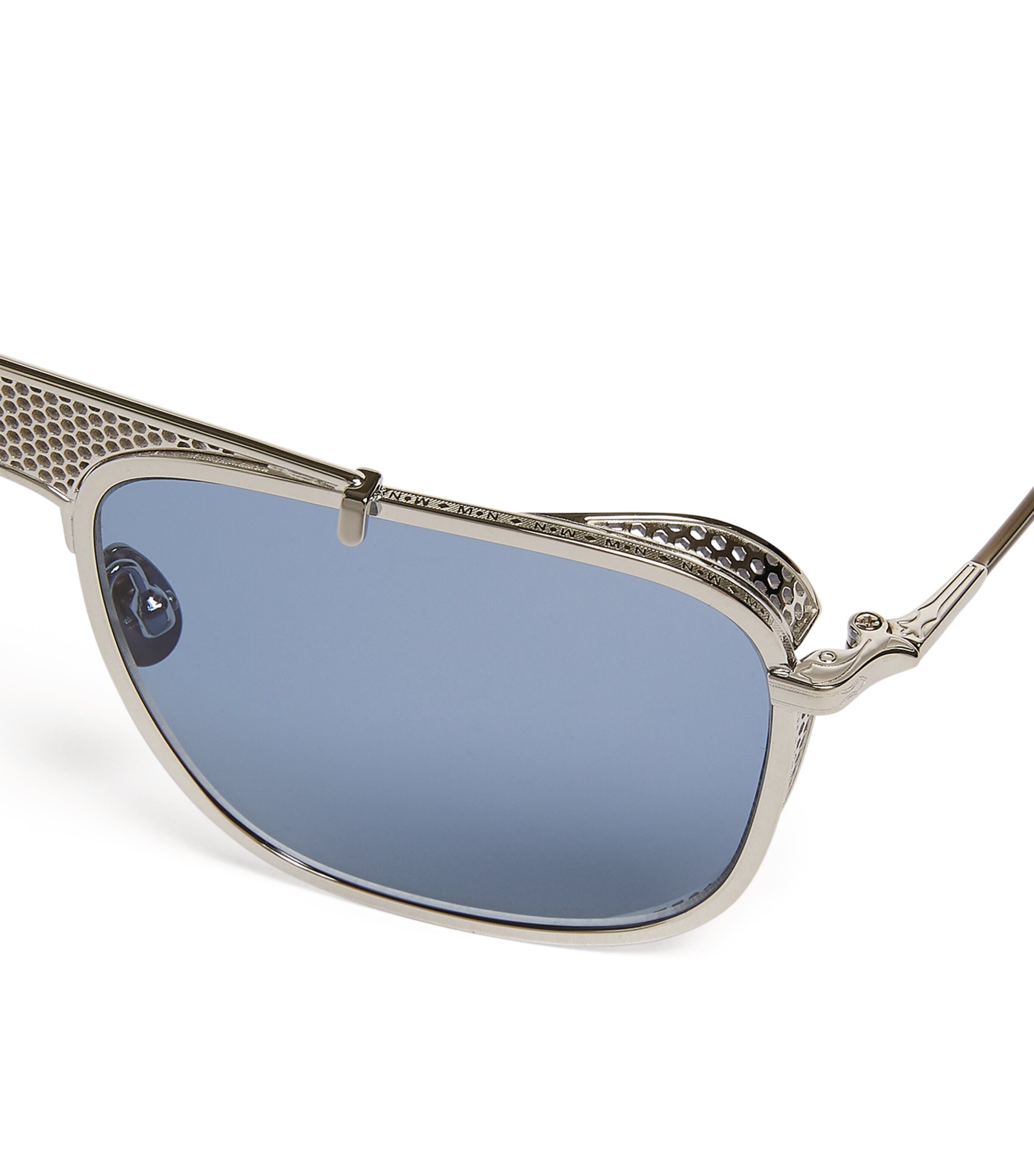 matsudat① Matsuda Silver Crossbar Aviator Sunglasses | Harrods UK