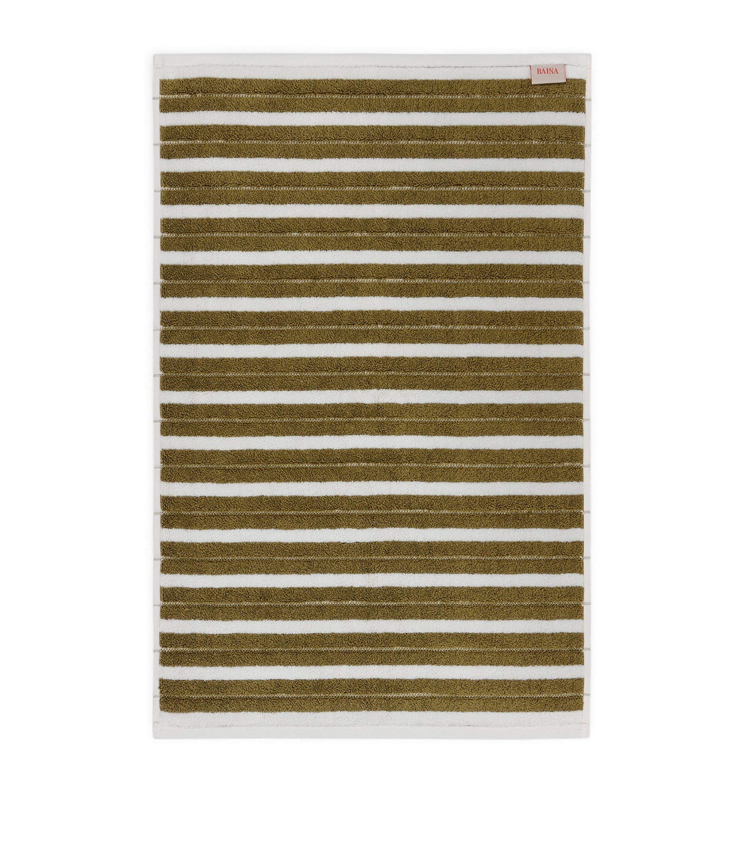 BAINA Organic Cotton Echo Bath Mat (50cm x 80cm) Caper / Chalk Image 3