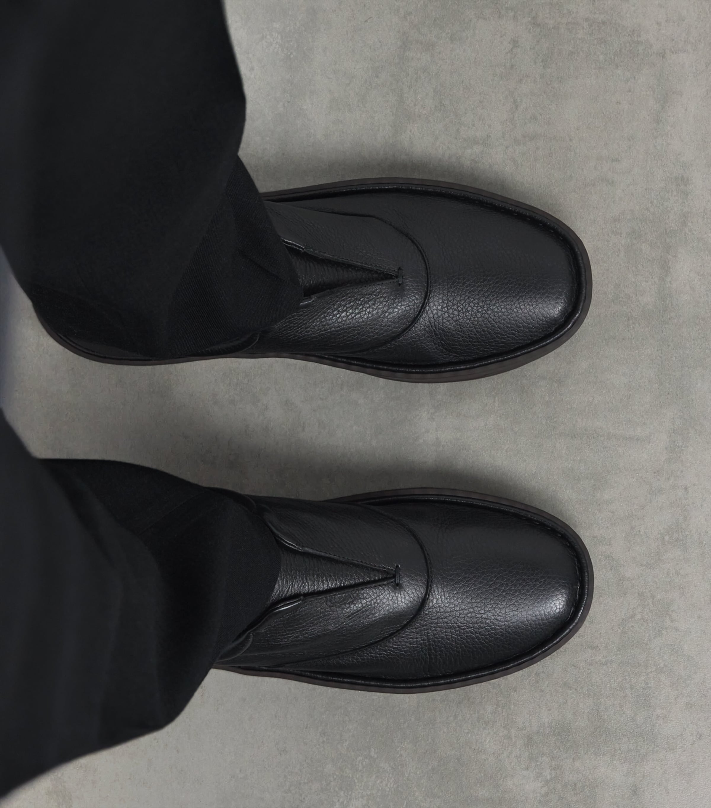 Giorgio Armani Black Deerskin Slippers | Harrods US