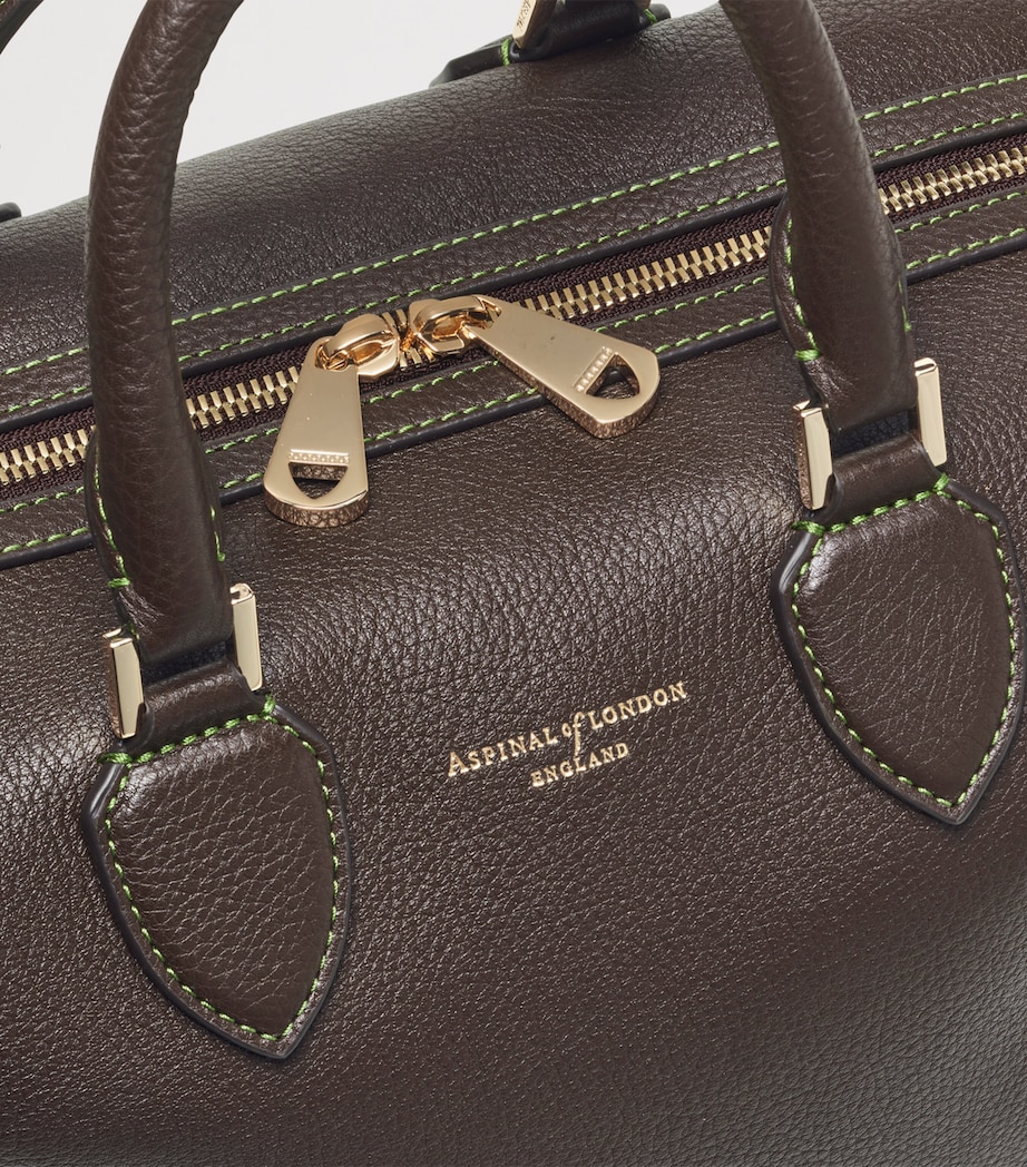 Leather Hudson Bowling Bag DARKBROWN Image 6