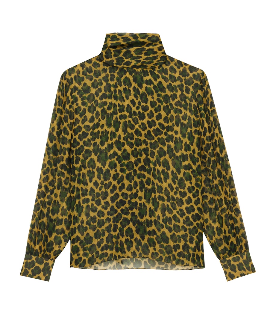 Silk Animal Print Blouse 7205 Image 2
