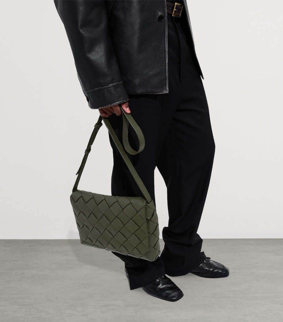 Bottega Veneta Large Leather Diago Cross-Body Bag Image 4