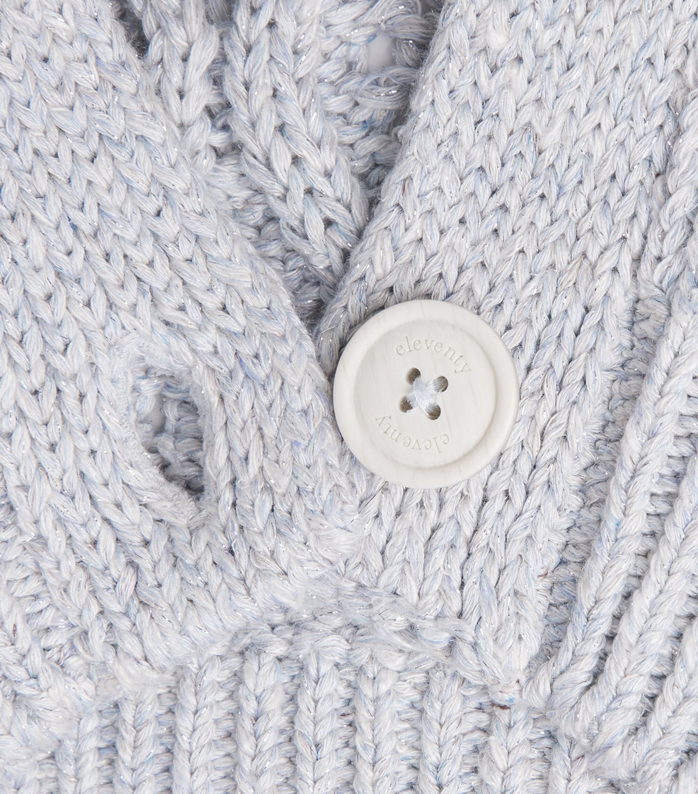 Eleventy Womens Openwork Knit Cardigan Nuvola Image 6