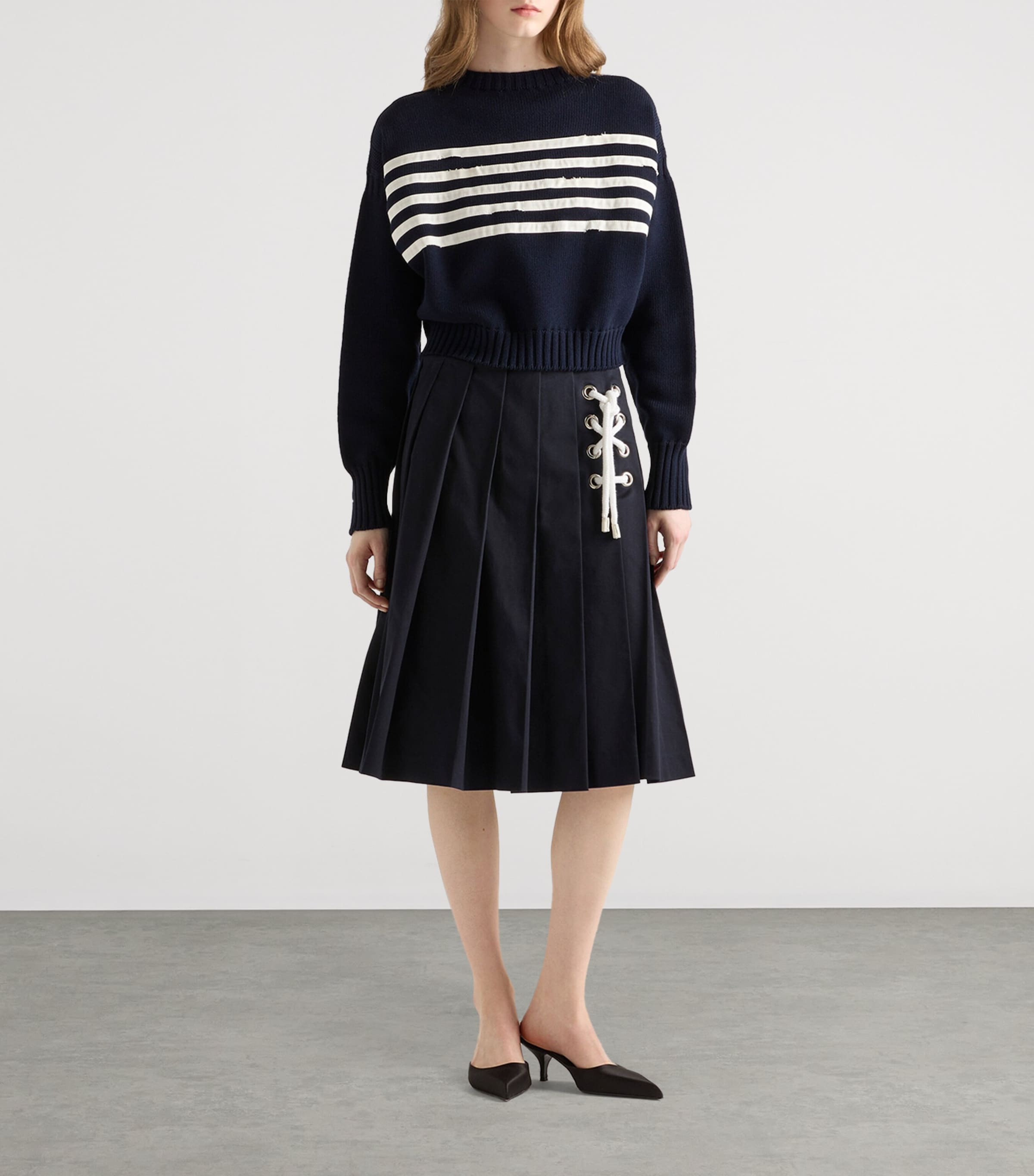 Cotton Oversized Sweater F022X Image 2