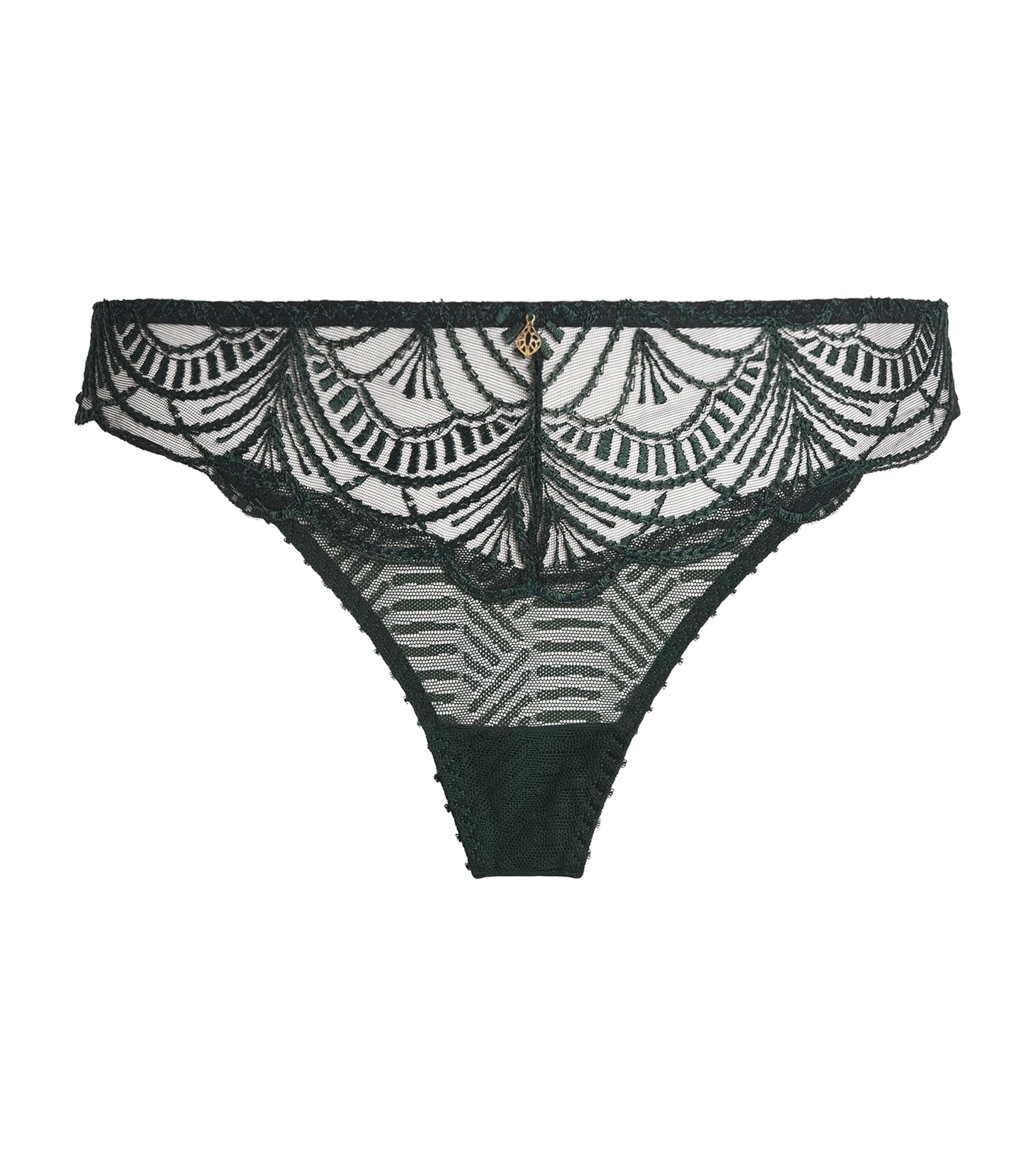 Aubade Womens Vibes Tanga Mysterious Green Image 1