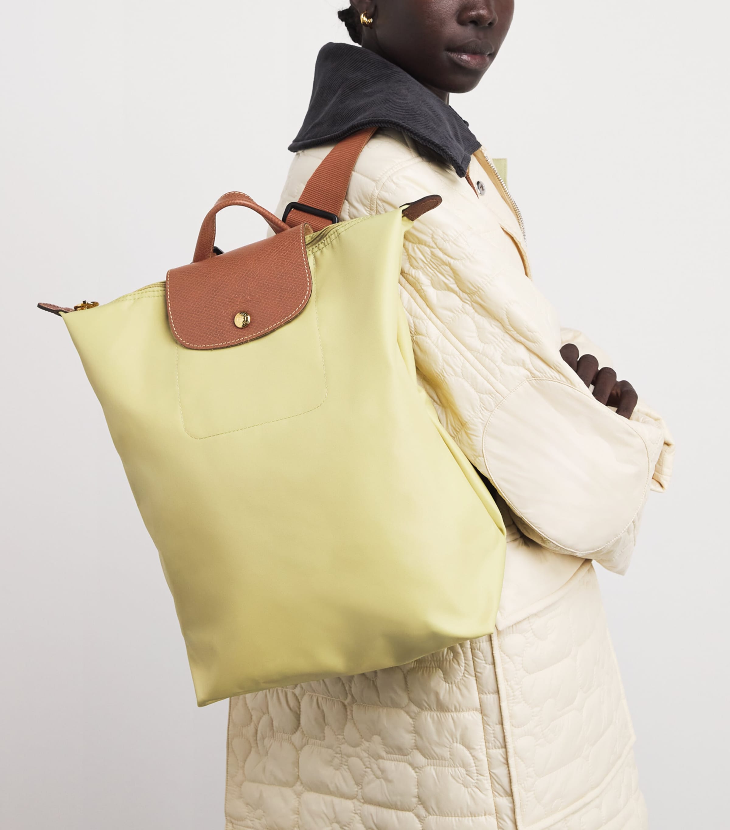 Medium Le Pliage Original Backpack 244 PISTACHIO Image 2