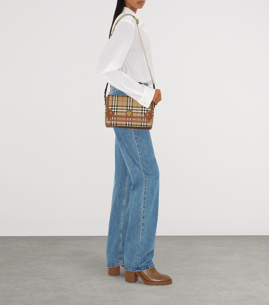 Check Note Cross-Body Bag VNTG CHK/BRIAR BROWN Image 3