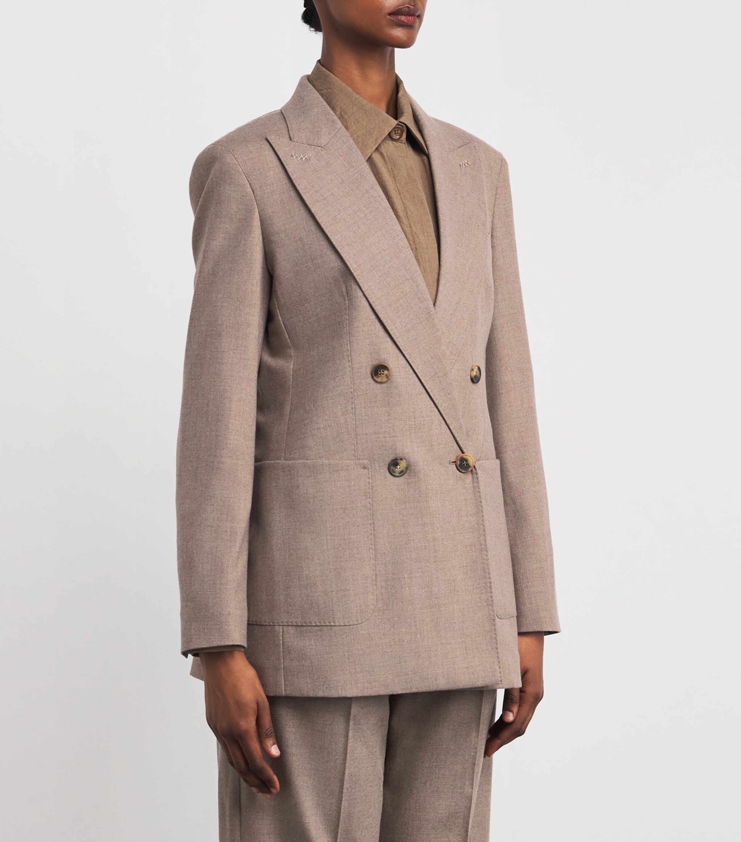 Sartoriale Double-Breasted Blazer TURTLEDOVE Image 3