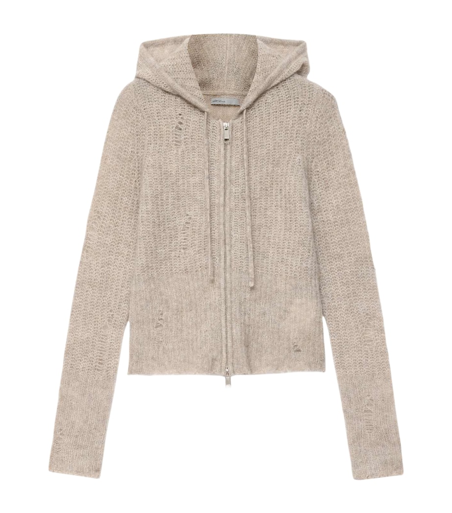 AllSaints Womens Mabel Hoodie Pebble Grey Image 1